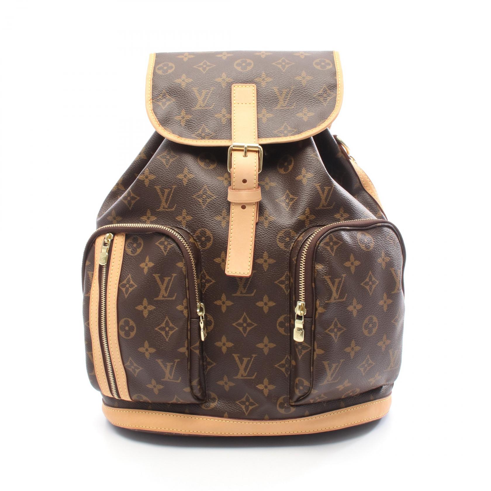 【5%OFFクーポン×ポイント5倍】ルイ・ヴィトン LOUIS VUITTON サックアド ボスフォール リュックサック バックパック バッグ PVCコーティングキャンバス レザー モノグラム レディース ブラウン系 M40107 【中古】 187,500円