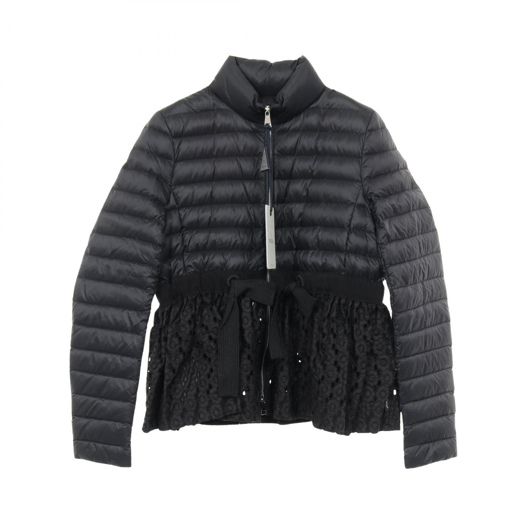 【5%OFFクーポン×ポイント5倍】モンクレール MONCLER SERPENTINE ダウンジャケット 衣料品 アウター ナイロン レディース ブラック系 【中古】