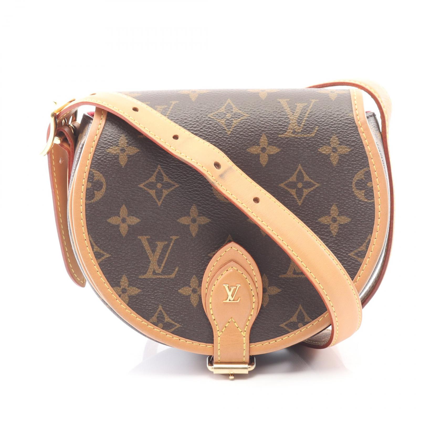 【2万円OFFクーポン対象】ルイ・ヴィトン LOUIS VUITTON タンブラン ショルダーバッグ バッグ PVCコーティングキャンバス レザー モノグラム レディース ブラウン系 M44860 【中古】