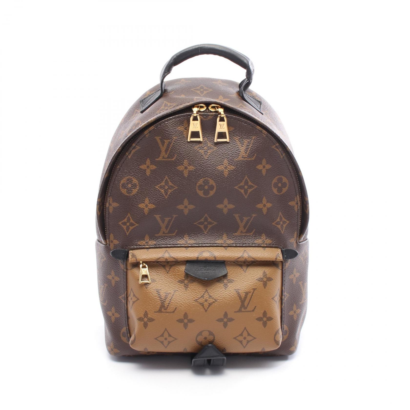 【5%OFFクーポン×ポイント5倍】ルイ・ヴィトン LOUIS VUITTON パームスプリングス バックパックPM リュックサック バックパック バッグ PVCコーティングキャンバス レザー モノグラム・リバース レディース ブラウン系 / ベージュ系 M43116 【中古】