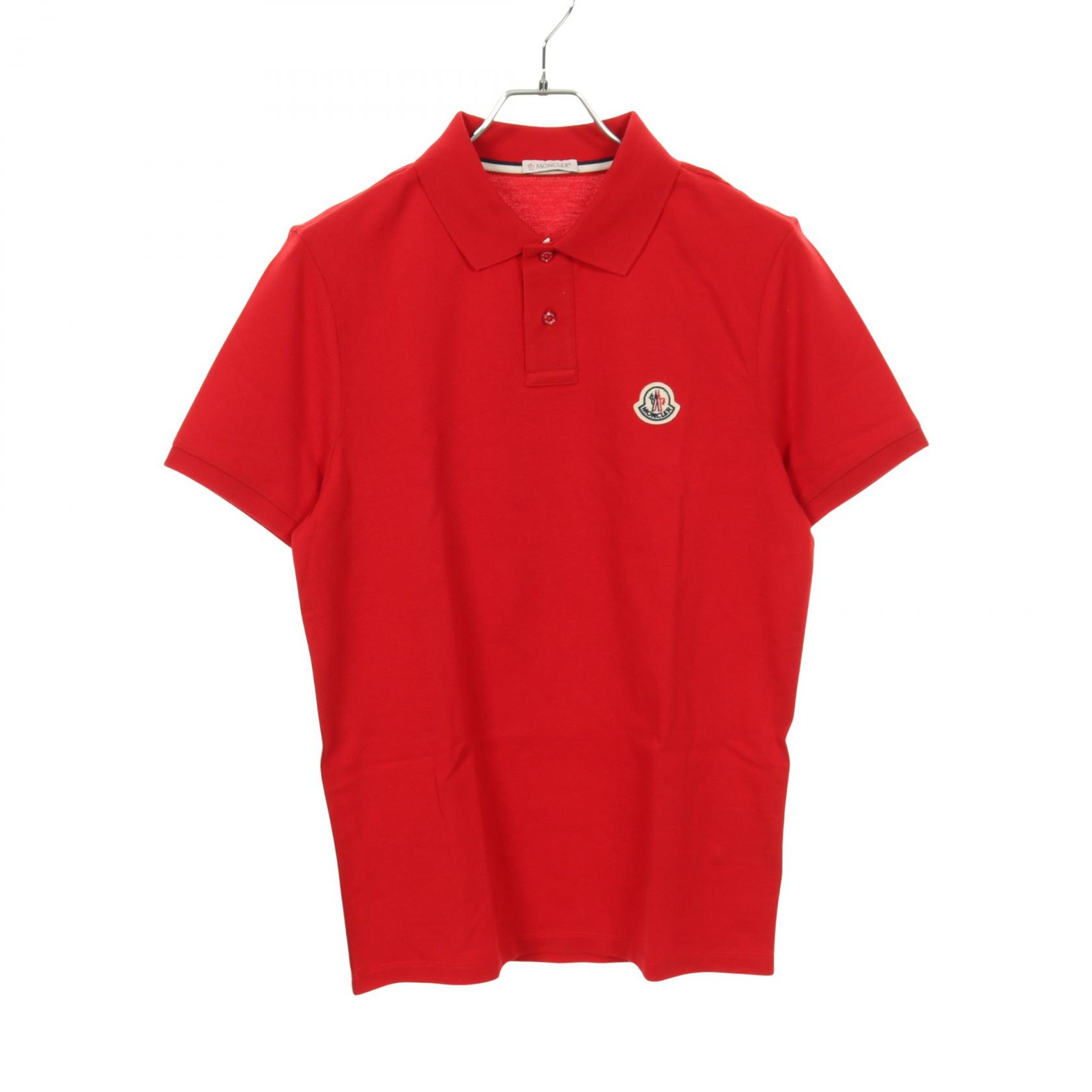 モンクレール MONCLER ポロシャツ 衣料品 トップス コットン メンズ レッド系 8A73300 【中古】
