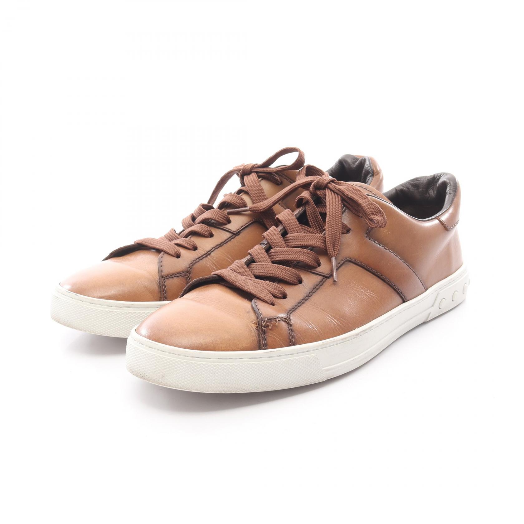 トッズ TOD'S スニーカー 靴 レザー メンズ ブラウン系 【中古】