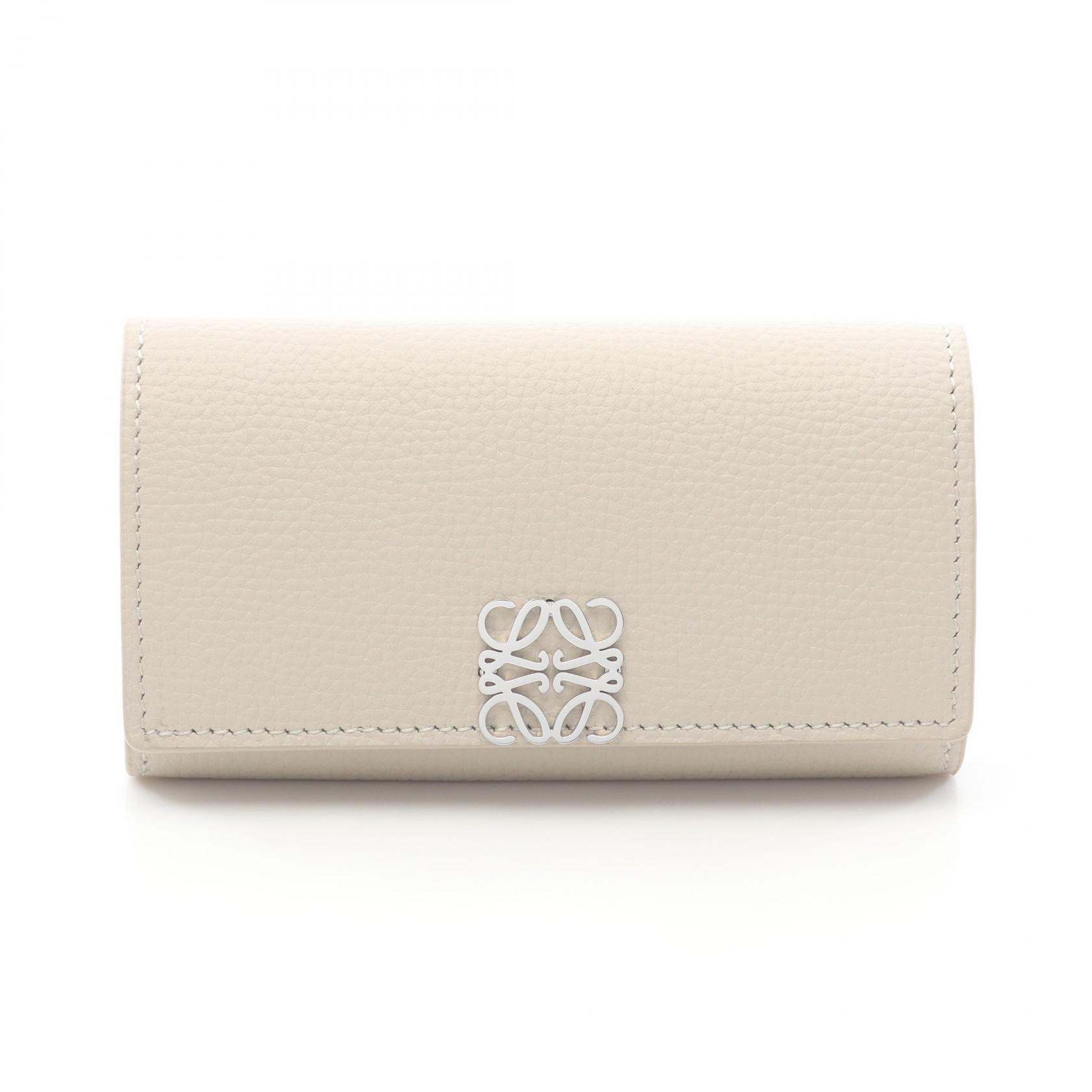 【P5倍×5%OFFクーポン】ロエベ LOEWE アナグラム キーケース アクセサリー レザー レディース ベージュ系 C821K92X011769 【新品】 40,950円