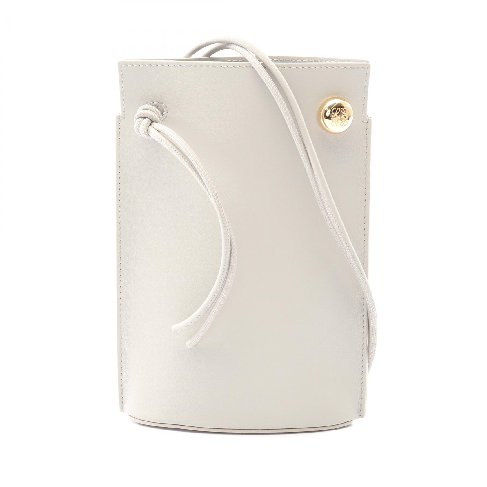 【P5倍×5%OFFクーポン】ロエベ LOEWE ぺブル ダイス ポケット ショルダーバッグ バッグ レザー レディース グレー系 CPBPR12X016579 【新品】