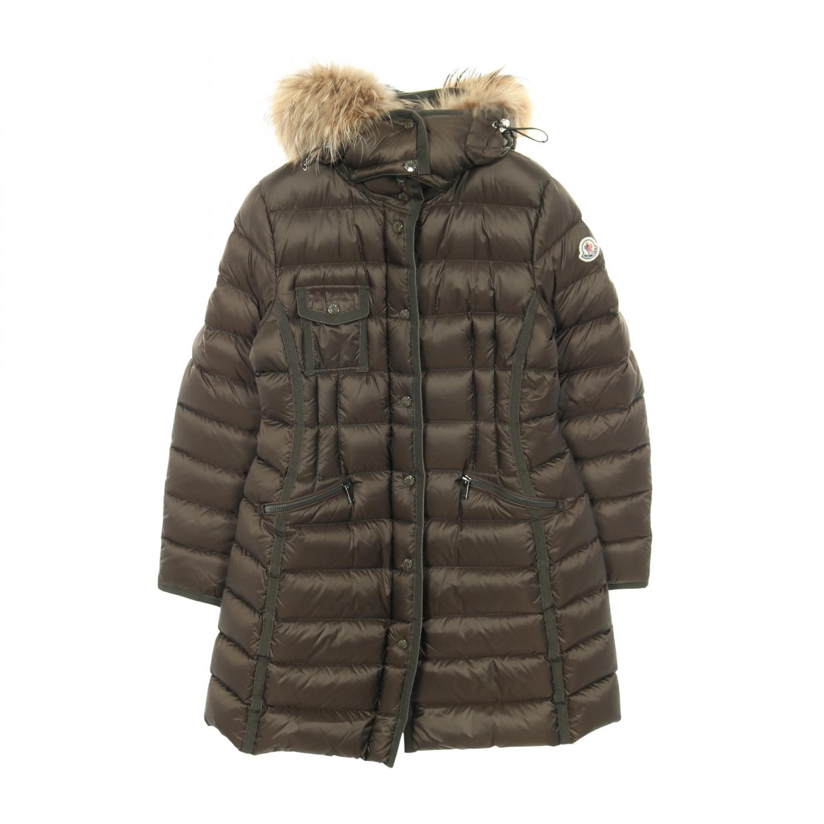 【10%OFFクーポン 7/26 9:59〆】 モンクレール MONCLER HERMIFUR エルミファー ダウンジャケット 衣料品 アウター ナイロン レディース ブラウン系 / カーキ系 【中古】|Brandoff銀座