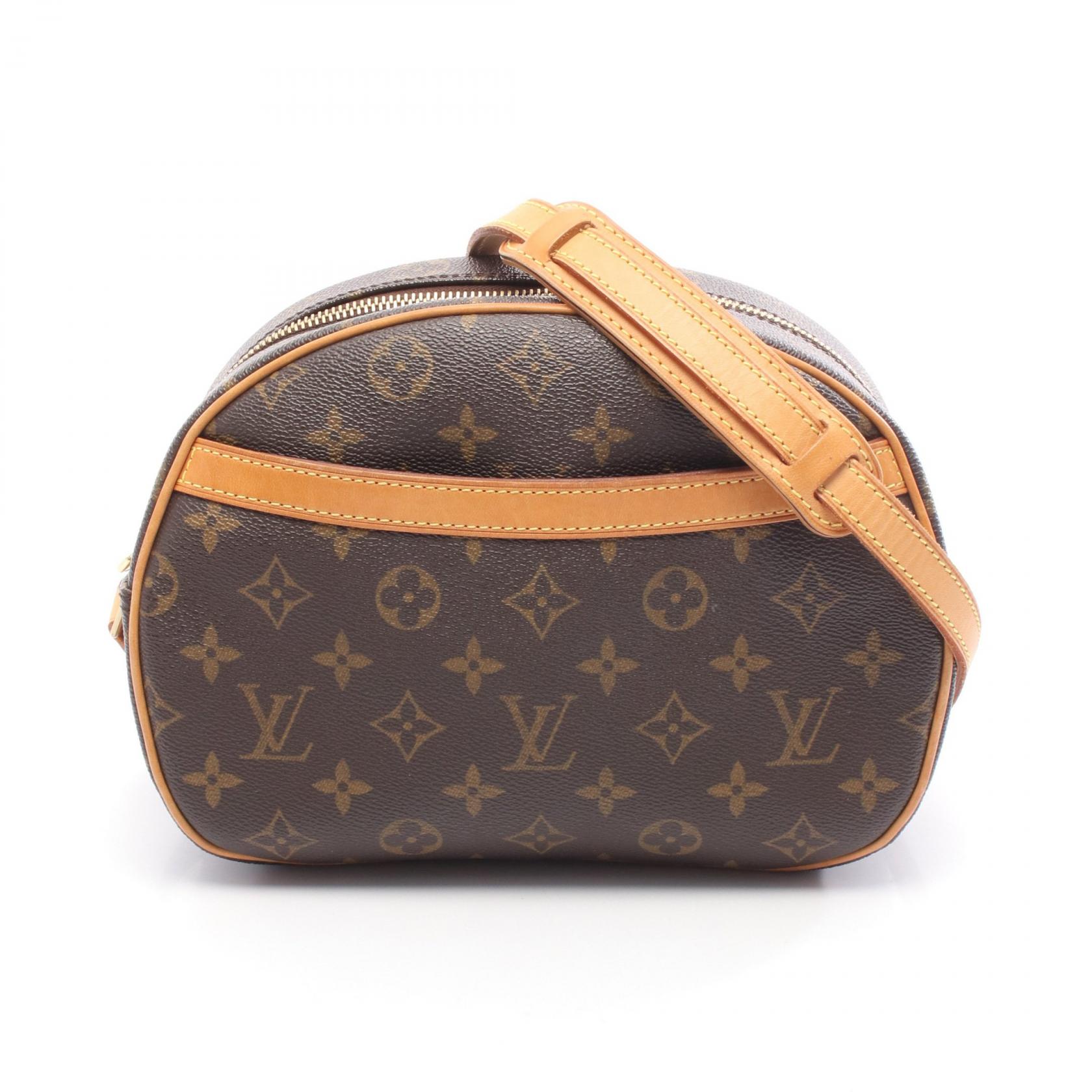 【2万円OFFクーポン対象】ルイ・ヴィトン LOUIS VUITTON ブロワ ショルダーバッグ バッグ PVCコーティングキャンバス レザー モノグラム レディース ブラウン系 M51221 【中古】