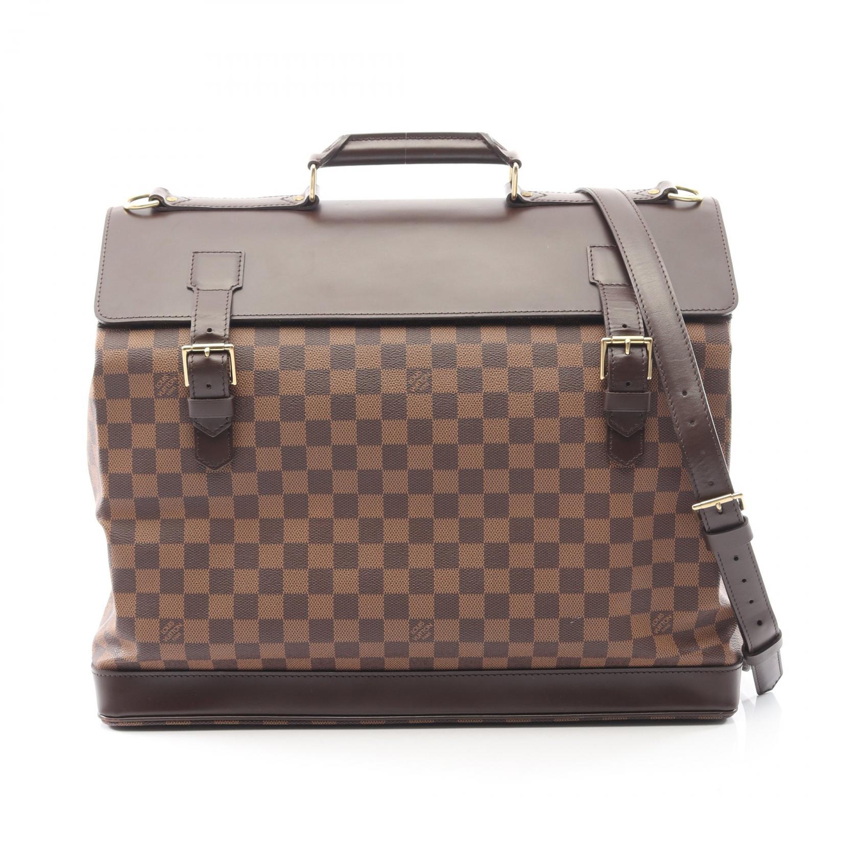 【5%OFFクーポン×ポイント5倍】ルイ・ヴィトン LOUIS VUITTON ウエストエンドPM ボストンバッグ バッグ PVCコーティングキャンバス レザー ダミエ メンズ レディース ブラウン系 N41130 【中古】