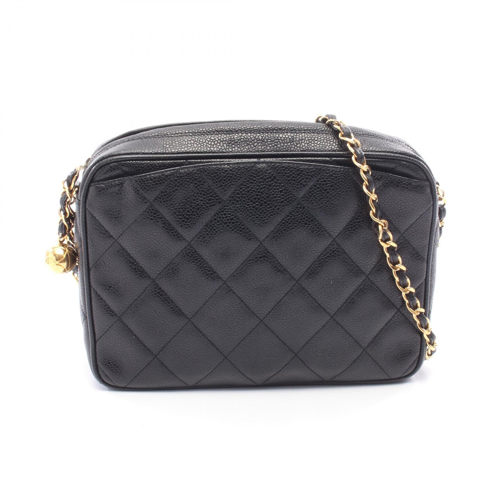 【15%OFFクーポン 7/26 9:59〆】シャネル CHANEL マトラッセ ココボール ショルダーバッグ バッグ キャビアスキン(グレインドカーフ) レディース ブラック系 【中古】｜Brandoff銀座