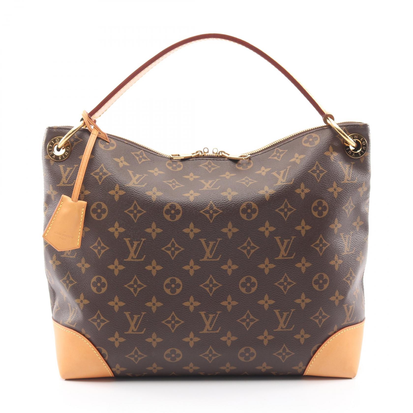【2万円OFFクーポン対象】ルイ・ヴィトン LOUIS VUITTON ベリーPM ショルダーバッグ バッグ PVCコーティングキャンバス レザー モノグラム レディース ブラウン系 M41623 【中古】
