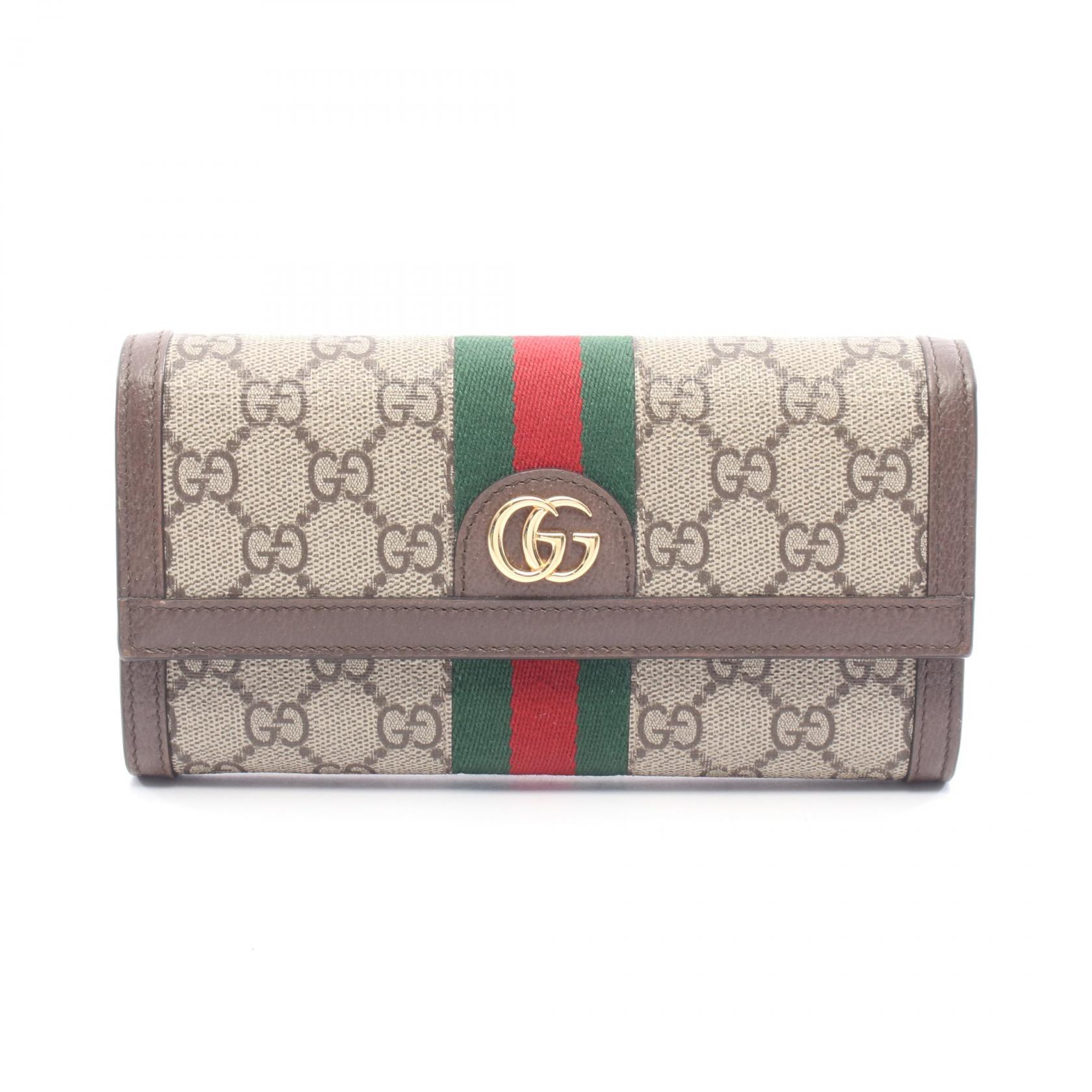 良品✨　グッチ ２つ折り財布 オフィディア PVC ブラウン 0I7 楽天市場】グッチ GUCCI 財布 二つ折り 長財布 GGスプリーム オフィ