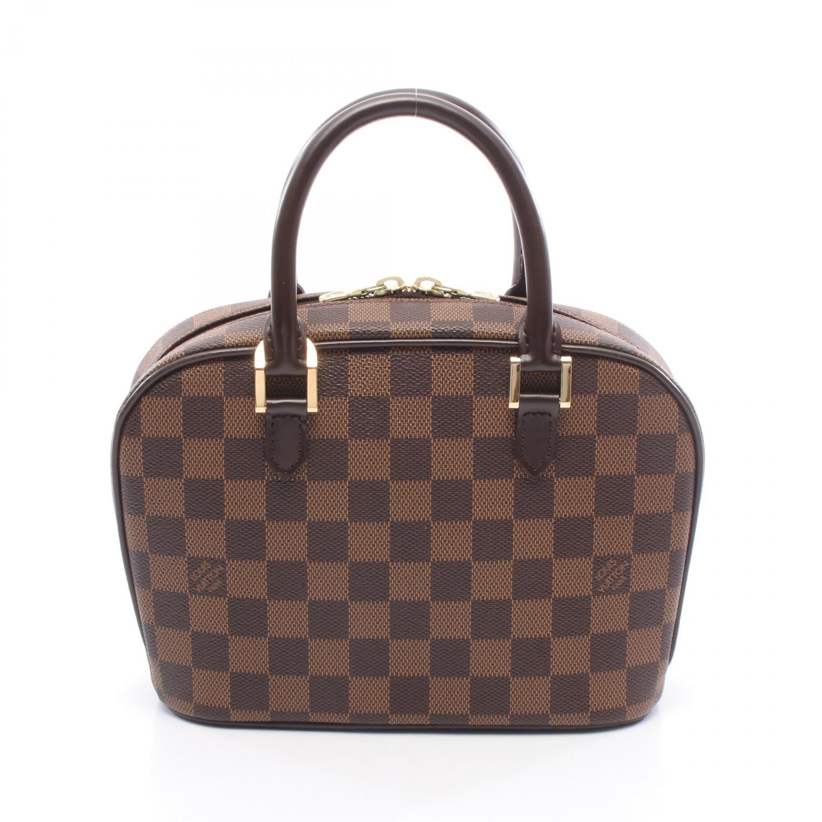 【4時間限定！ポイント10倍 】4/13 20時～23:59／ルイ・ヴィトン LOUIS VUITTON サリア ミニ ハンドバッグ バッグ PVCコーティングキャンバス レザー ダミエ レディース ブラウン系 N51286 【中古】
