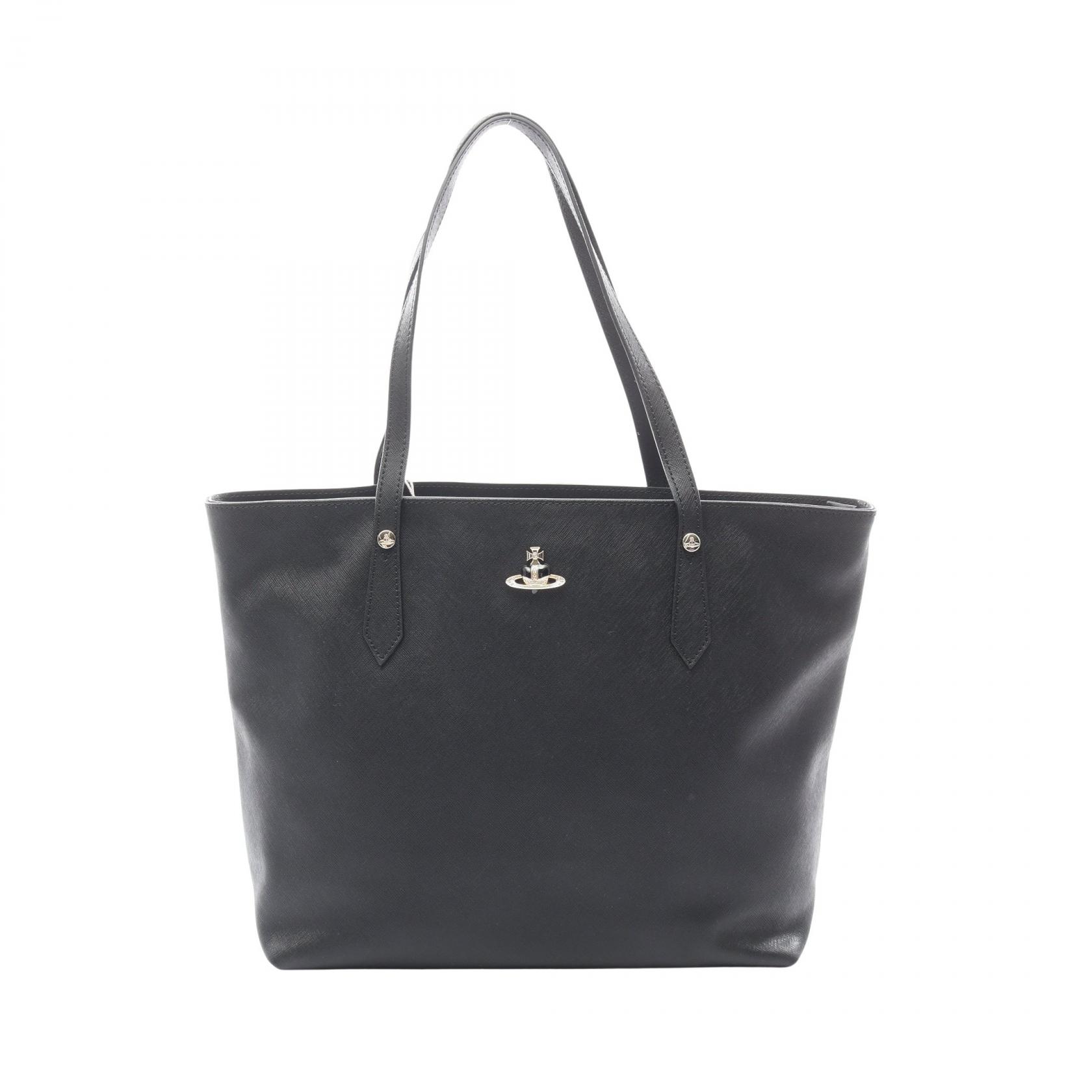 【P5倍×5%OFFクーポン】ヴィヴィアンウエストウッド Vivienne Westwood SHOPPER オーブ トートバッグ バッグ レザー レディース ブラック系 4205007DL0040N401 【新品】 33,150円