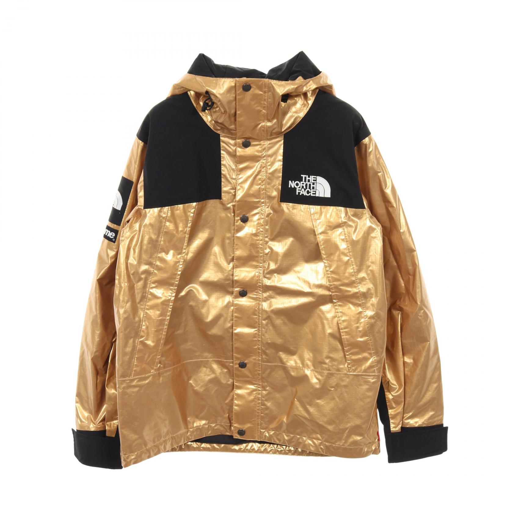ザ・ノースフェイス THE NORTH FACE THE NORTH FACE × Supreme METALLIC MOUNTAIN PARKA マウンテンパーカー 衣料品 アウター ナイロン メンズ ゴールド系 / ブラック系 【中古】