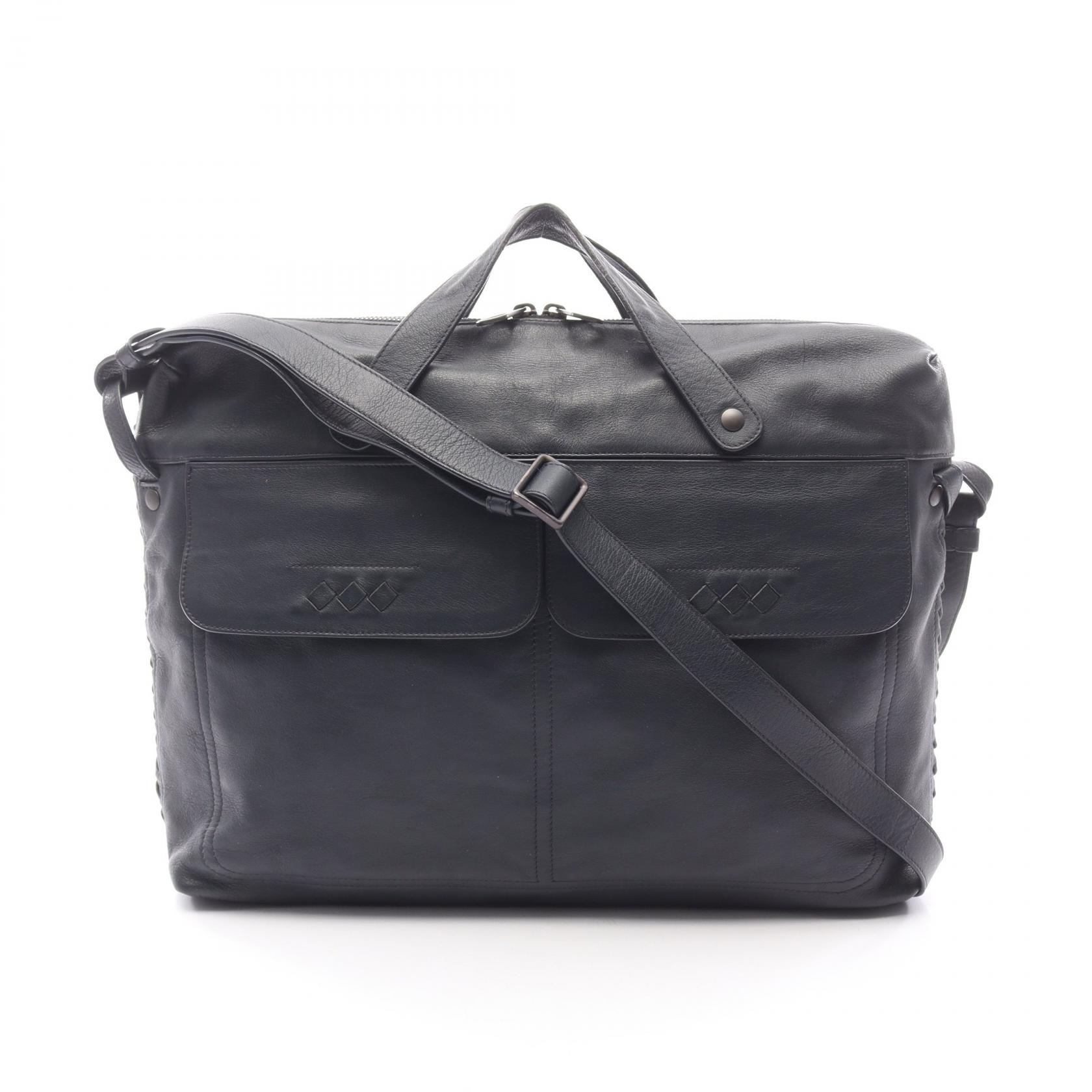 X*.様 ボッテガヴェネタ イントレチャート ブリーフケース ビジネスバッグ ブ BOTTEGA VENETA (ボッテガ・ヴェネタ) イントレチャート レザー