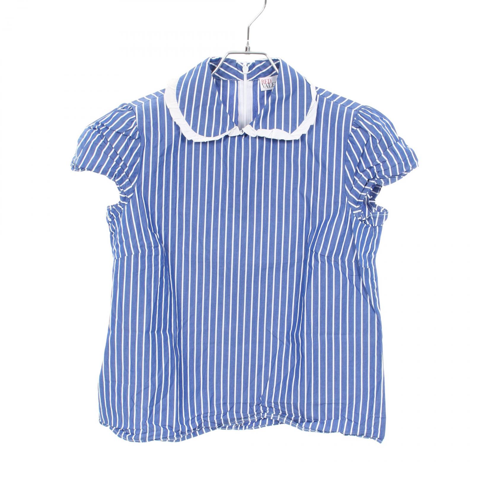 レッドヴァレンティノ RED VALENTINO ブラウス 衣料品 トップス コットン レディース ブルー系 / ホワイト系 C52201833 【中古】