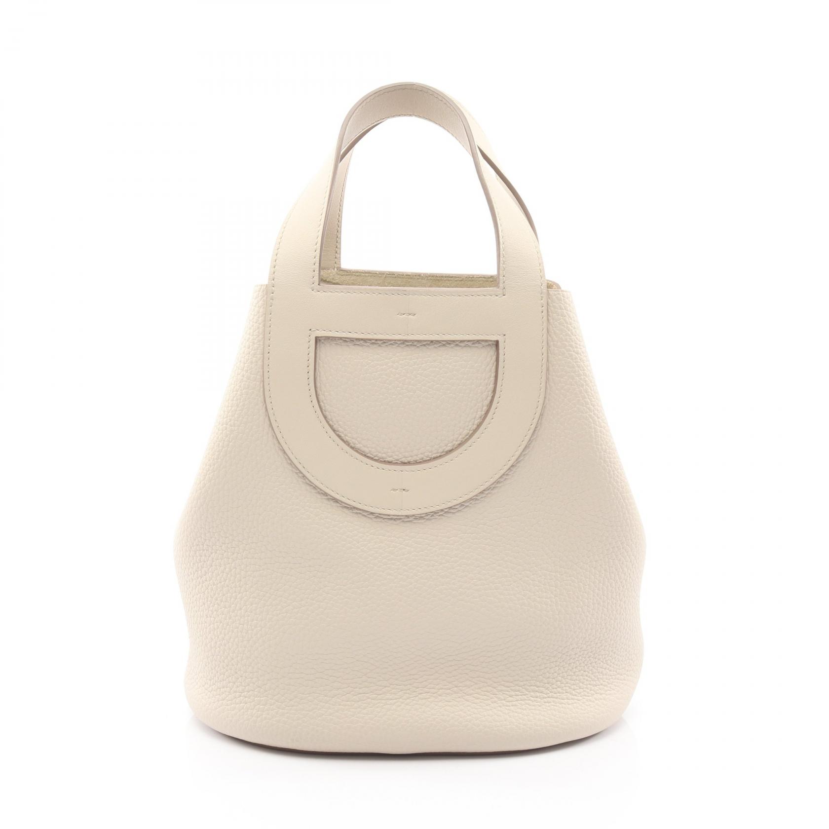 【10%OFFクーポン対象】エルメス HERMES インザループ23 ハンドバッグ バッグ レザー トリヨンクレマンス トリヨンクレマンス レディース ベージュ系 【中古】