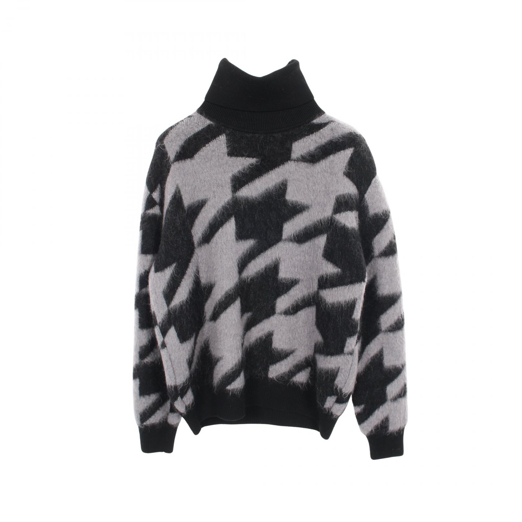【P5倍×5%OFFクーポン】ジバンシィ GIVENCHY ニット 衣料品 トップス ウール ナイロン / モヘヤ メンズ ブラック系 / グレー系 【中古】