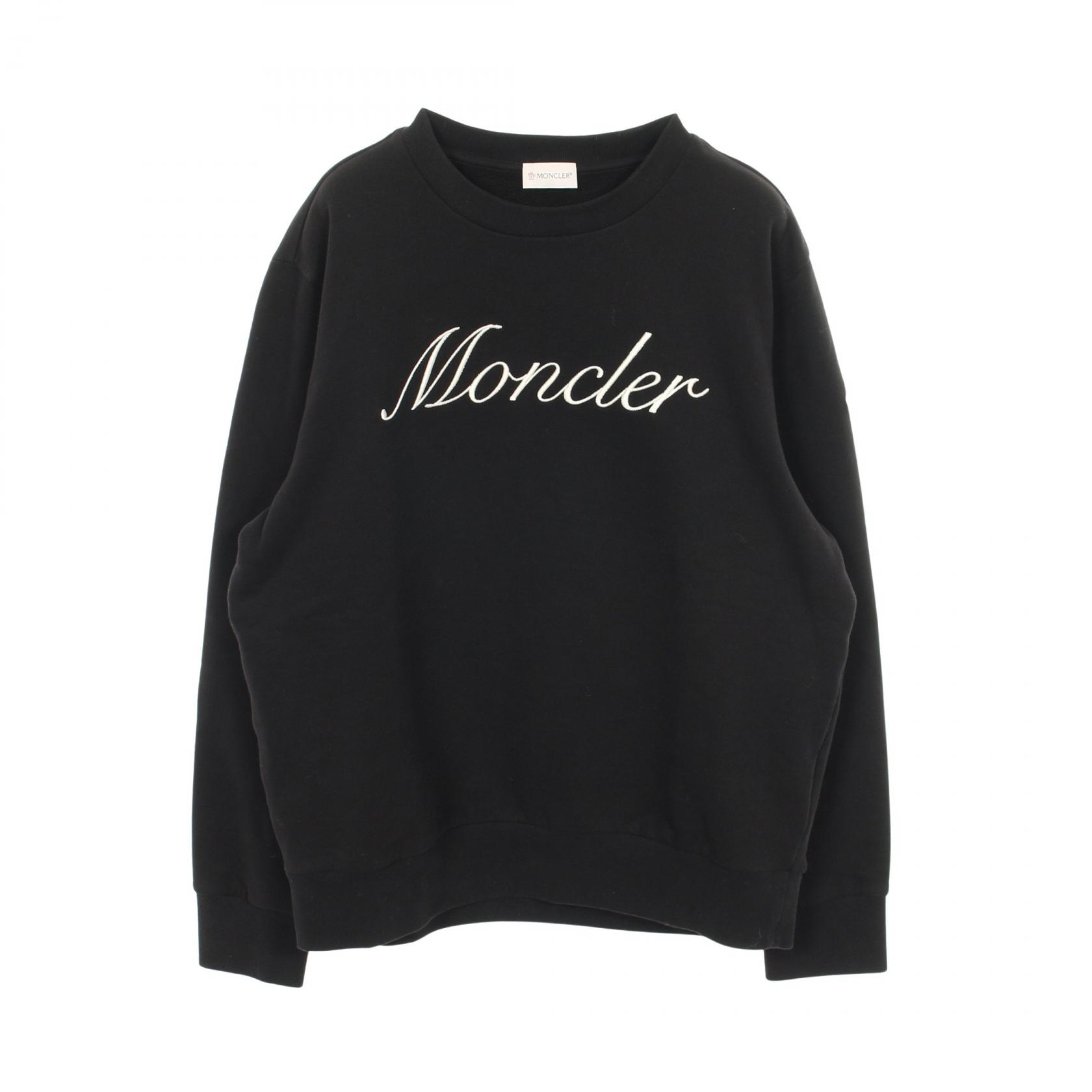 【10%OFFクーポン 7/26 9:59〆】 モンクレール MONCLER スウェット 衣料品 トップス コットン メンズ ブラック系 【中古】|Brandoff銀座