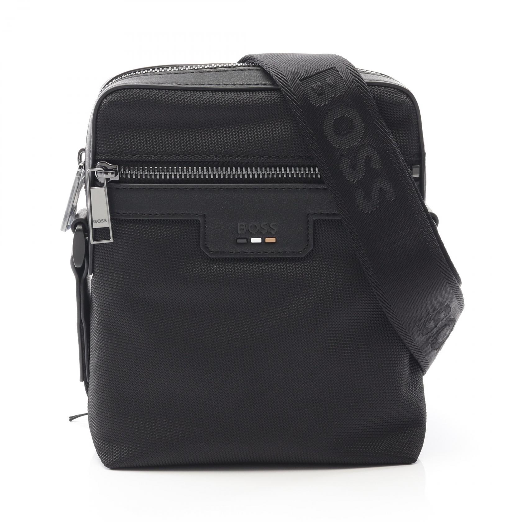 ヒューゴボス HUGO BOSS Ray N NS ZIP ショルダーバッグ バッグ ポリエステル / フェイクレザー メンズ ブラック系 50536169001 【新品】