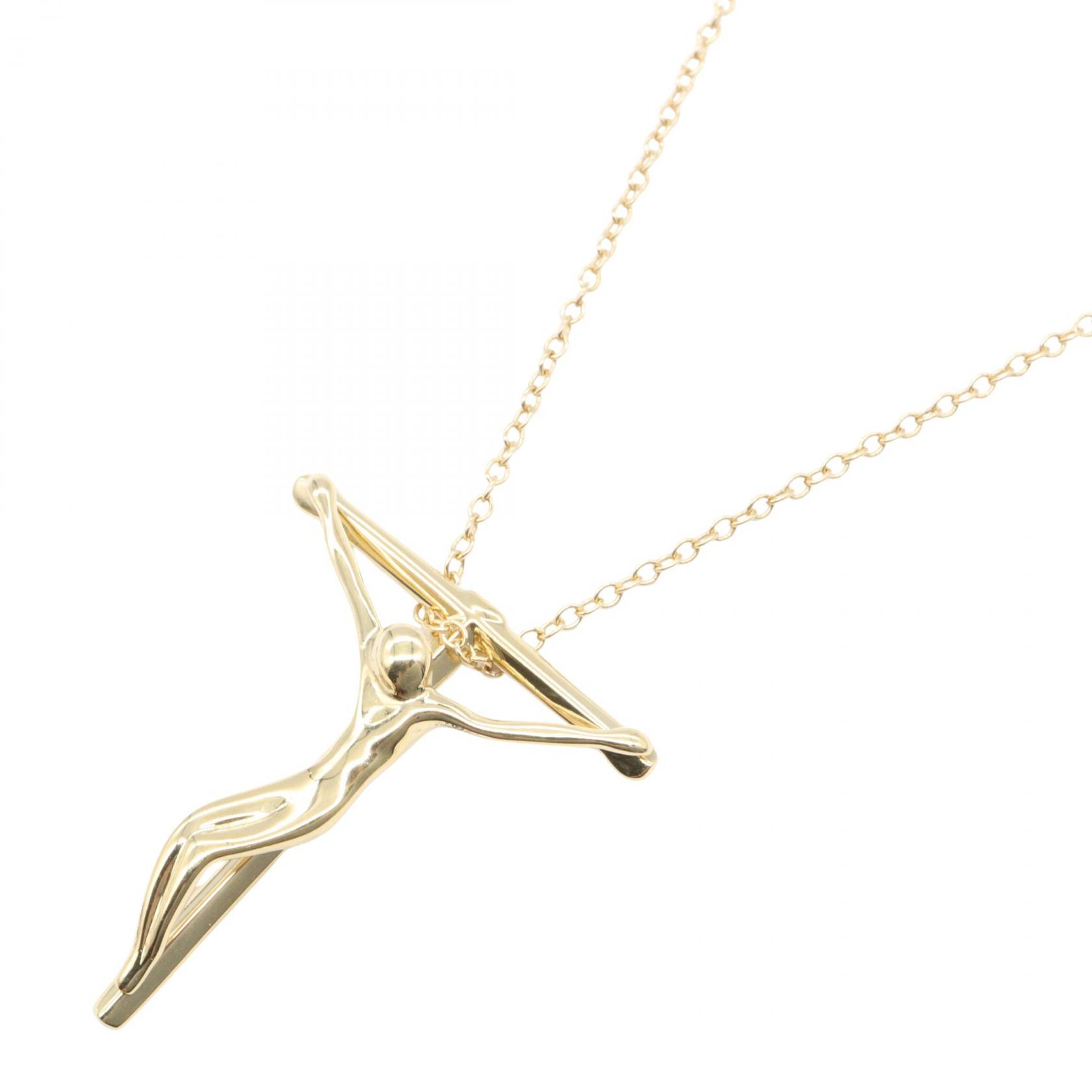 【10%OFFクーポン対象】ティファニー TIFFANY＆CO ロザリオ ネックレス ネックレス ジュエリー K18（イエローゴールド） レディース ゴールド系 【中古】