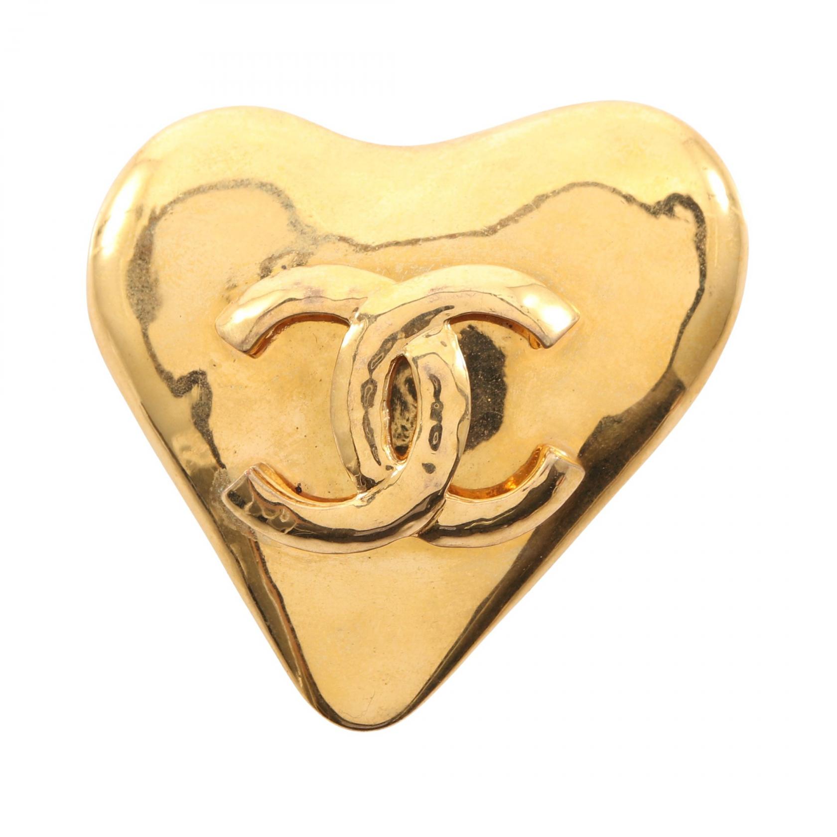 【P5倍×5%OFFクーポン】シャネル CHANEL ココマーク ブローチ アクセサリー GP（ゴールドメッキ） レディース ゴールド系 【中古】