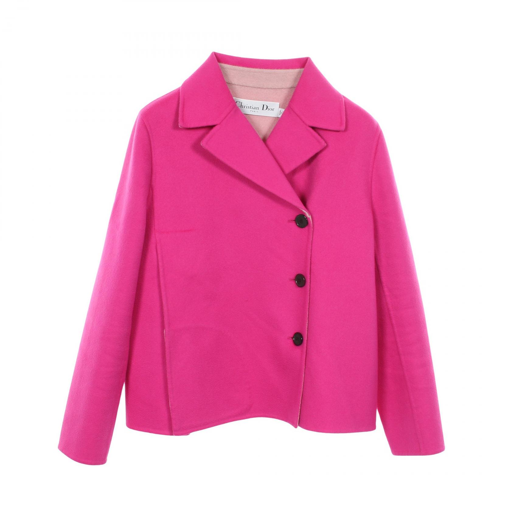 【5%OFFクーポン×ポイント5倍】ディオール Dior 衣料品 アウター カシミヤ レディース ピンク系 【中古】