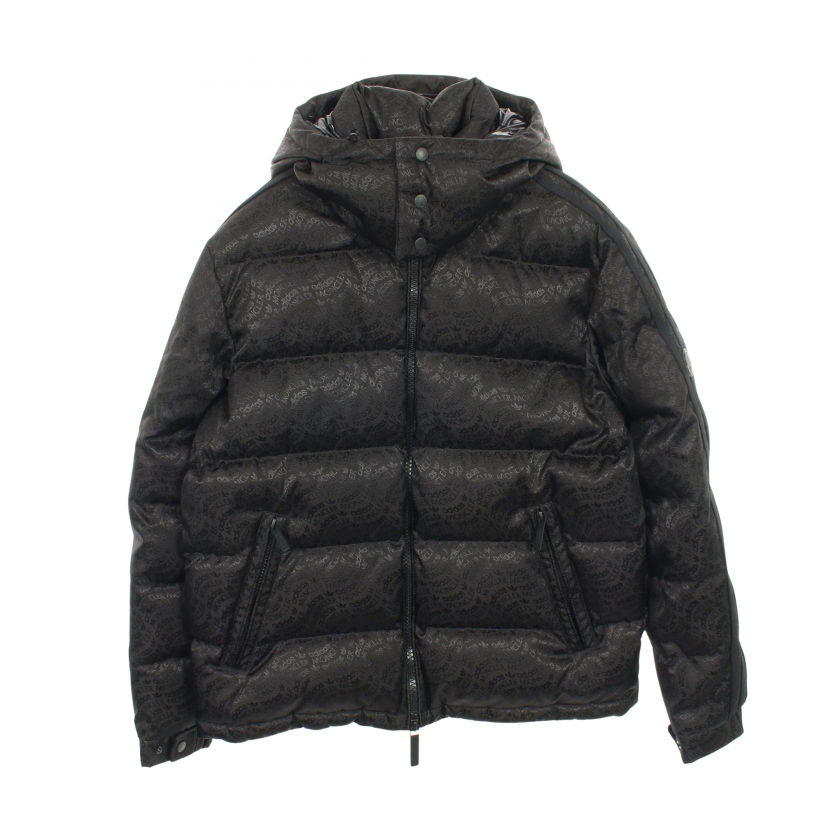 【2万円OFFクーポン対象】モンクレール MONCLER GENIUS 3 adidas ALPBACH ダウンジャケット 衣料品 アウター ナイロン メンズ ブラック系 1A00009 M2858 【中古】