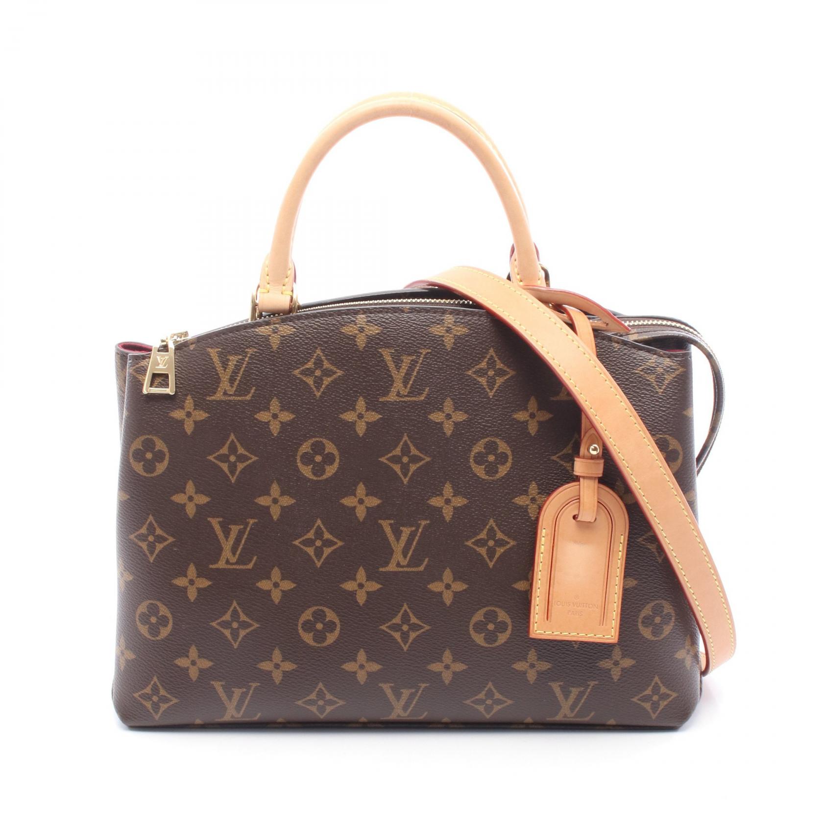 ルイ・ヴィトン LOUIS VUITTON プティ パレPM ハンドバッグ バッグ PVCコーティングキャンバス レザー モノグラム レディース ブラウン系 M45900 【中古】 198,500円