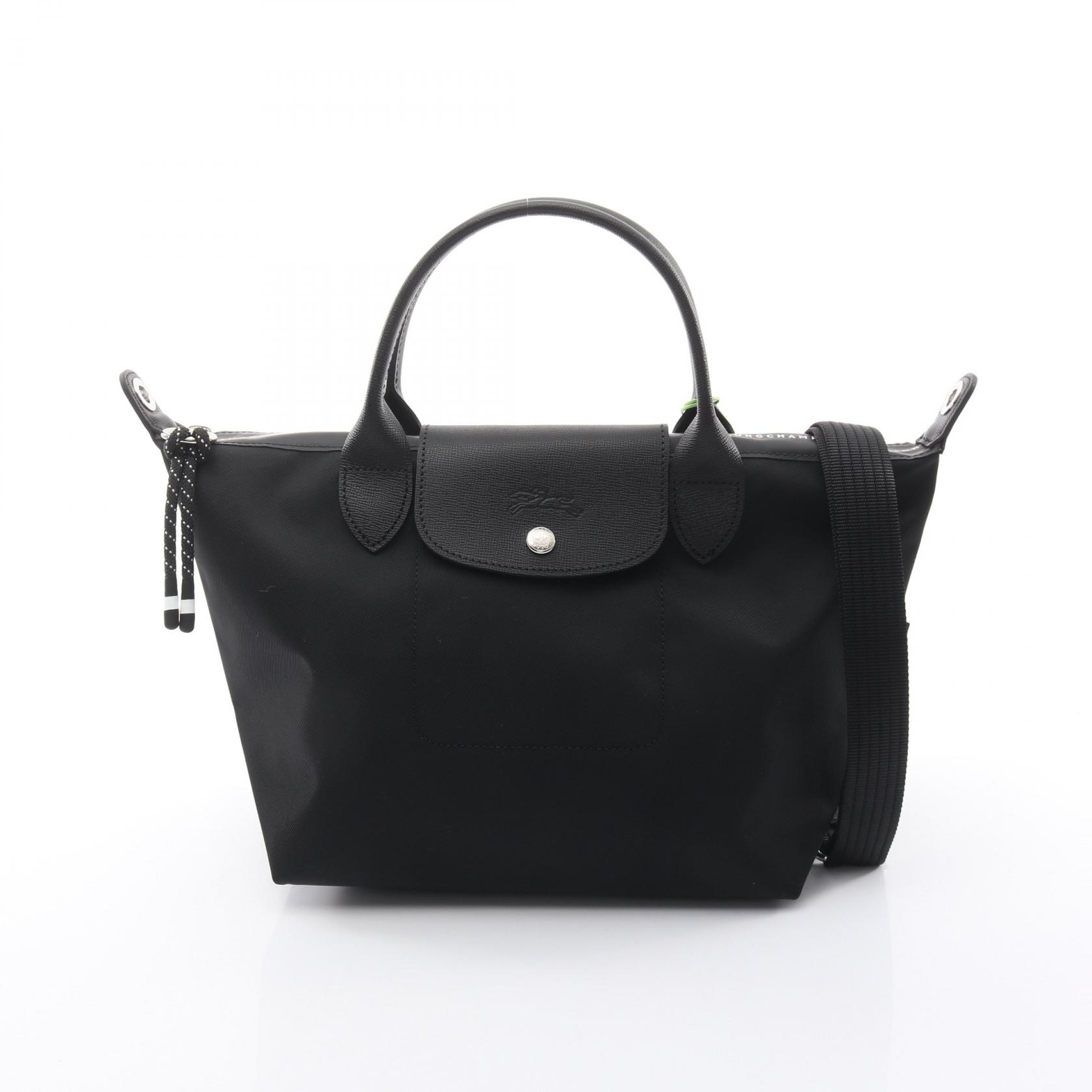 【5%OFFクーポン×ポイント5倍】ロンシャン Longchamp ル プリアージュ エナジー S トップハンドル トートバッグ バッグ キャンバス レザー レディース ブラック系 L1512HSR001 【新品】