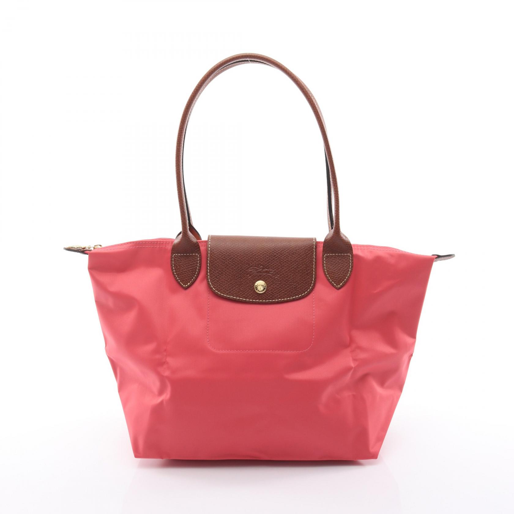 ロンシャン Longchamp LE PLIAGE ORIGINAL M ル プリアージュ オリジナル M トートバッグ バッグ キャンバス レザー レディース レッド系 / ブラウン系 L2605089P76 【新品】