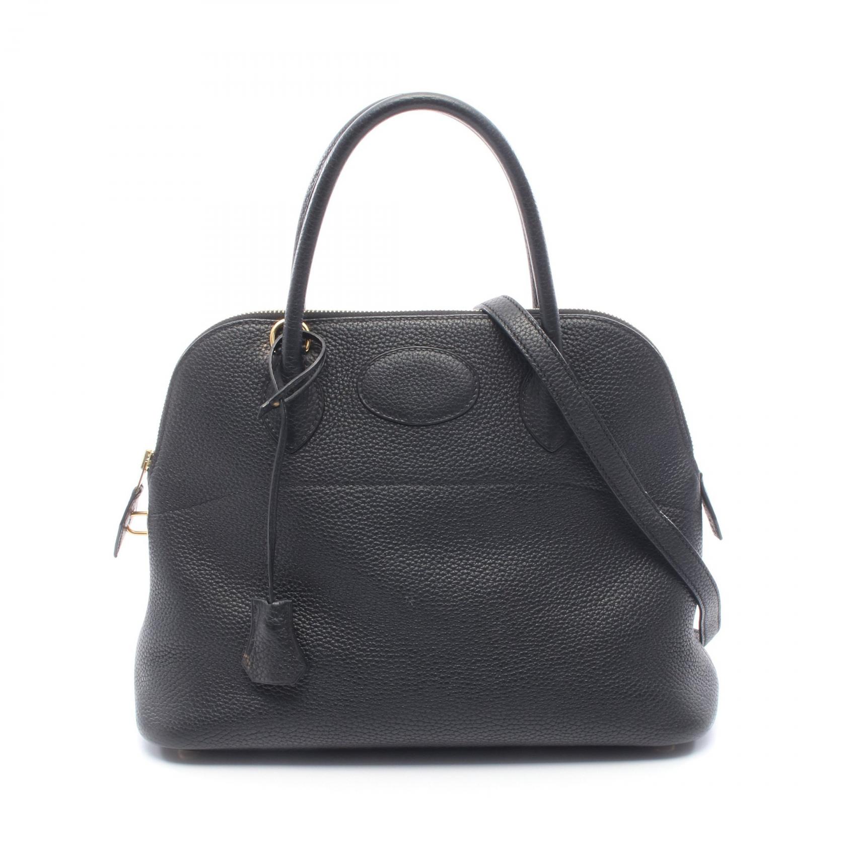 【5%OFFクーポン×ポイント5倍】エルメス HERMES ボリード31 ハンドバッグ バッグ トリヨンクレマンス トリヨンクレマンス レディース ブラック系 【中古】