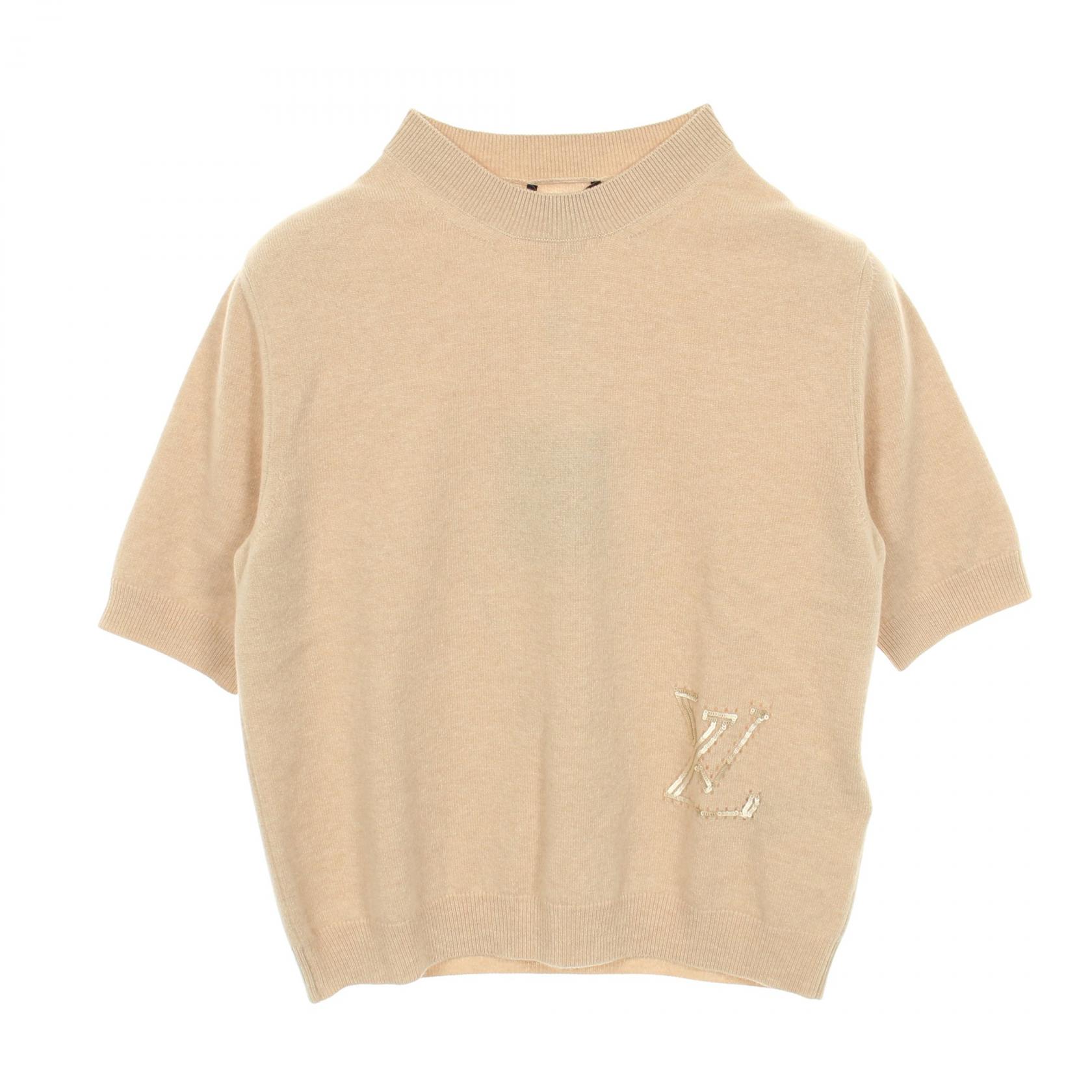 【P5倍×5%OFFクーポン】ルイ・ヴィトン LOUIS VUITTON ニット 衣料品 トップス ウール カシミヤ レディース ベージュ系 【中古】