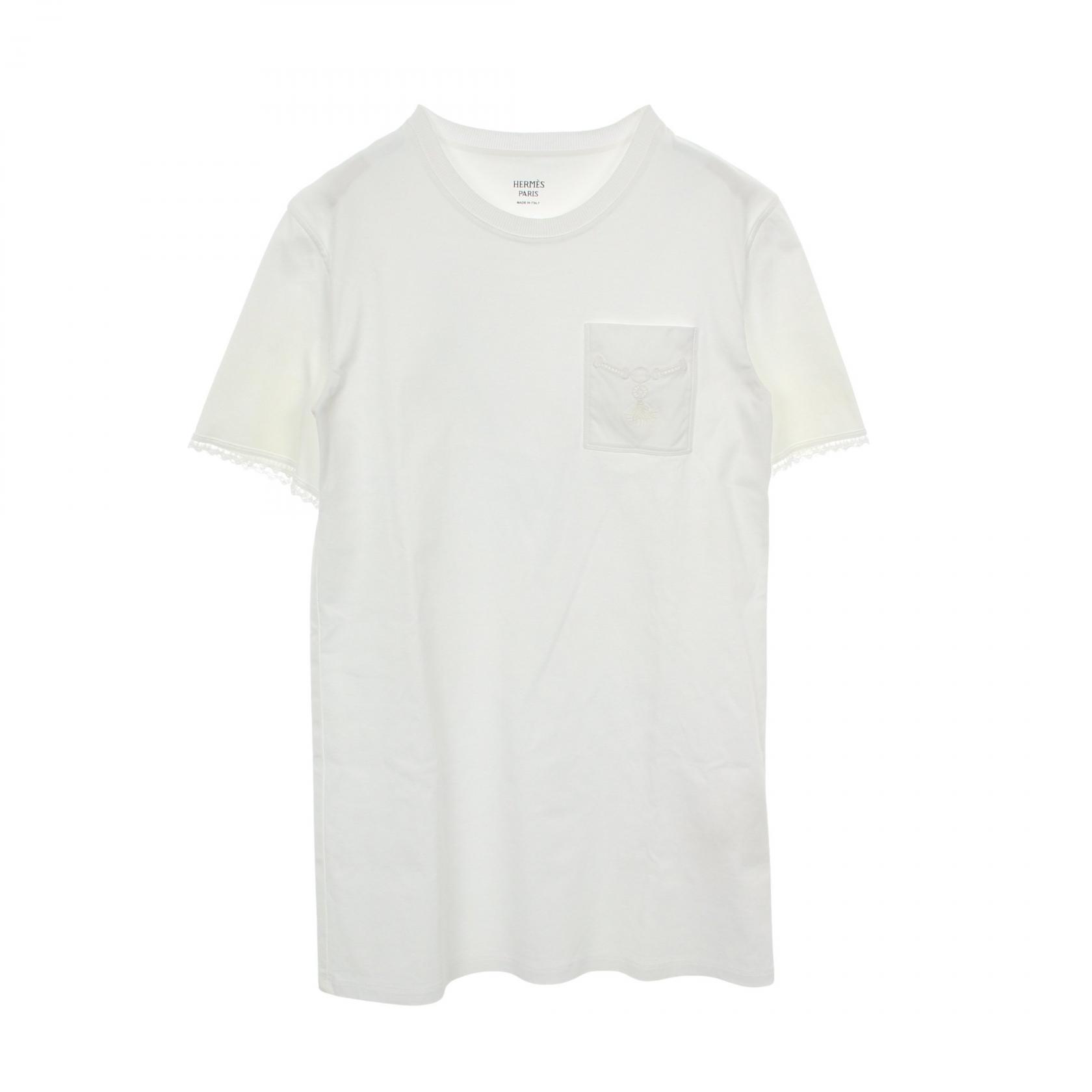 エルメス HERMES Palefroi ワンピース 衣料品 トップス コットン レディース ホワイト系 【中古】