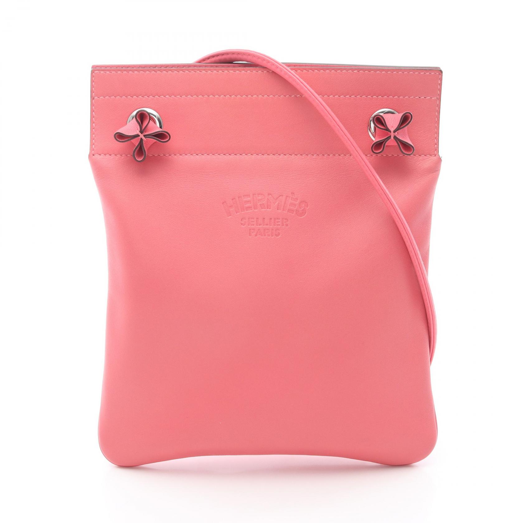 【1万円OFFクーポン対象】エルメス HERMES サックアリーヌ ミニ ショルダーバッグ バッグ レザー ヴォースイフト ヴォースイフト レディース ピンク系 【中古】