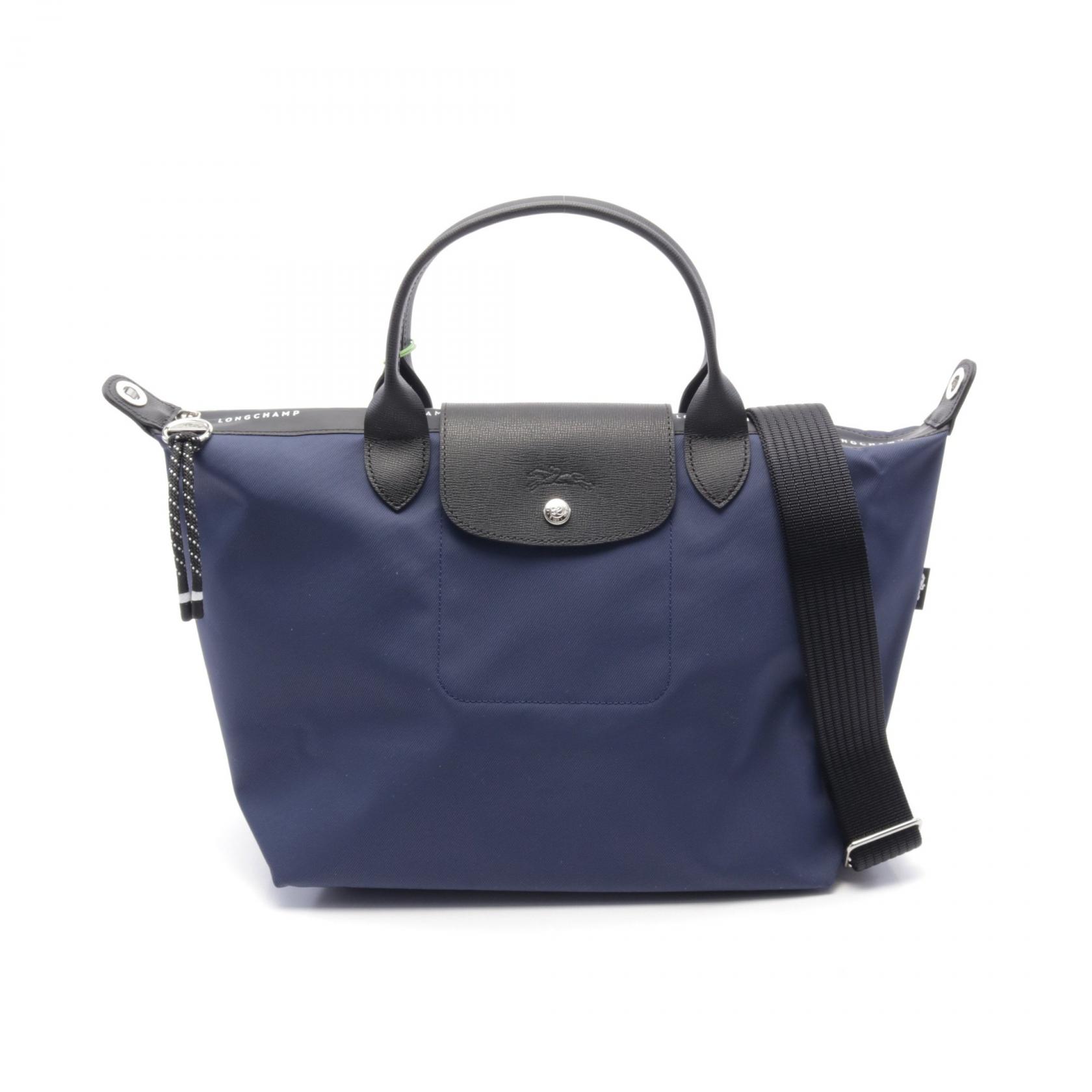 【5%OFFクーポン×ポイント5倍】ロンシャン Longchamp ル プリアージュ エナジー L トートバッグ バッグ キャンバス レザー レディース ネイビー系 / ブラック系 L1515HSR006 【新品】