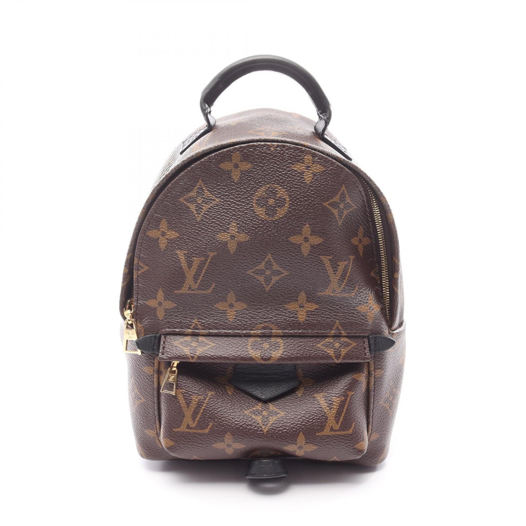 【5%OFFクーポン×ポイント5倍】ルイ・ヴィトン LOUIS VUITTON パームスプリングス ミニ リュックサック バックパック バッグ PVCコーティングキャンバス レザー モノグラム レディース ブラウン系 / ブラック系 M41562 【中古】