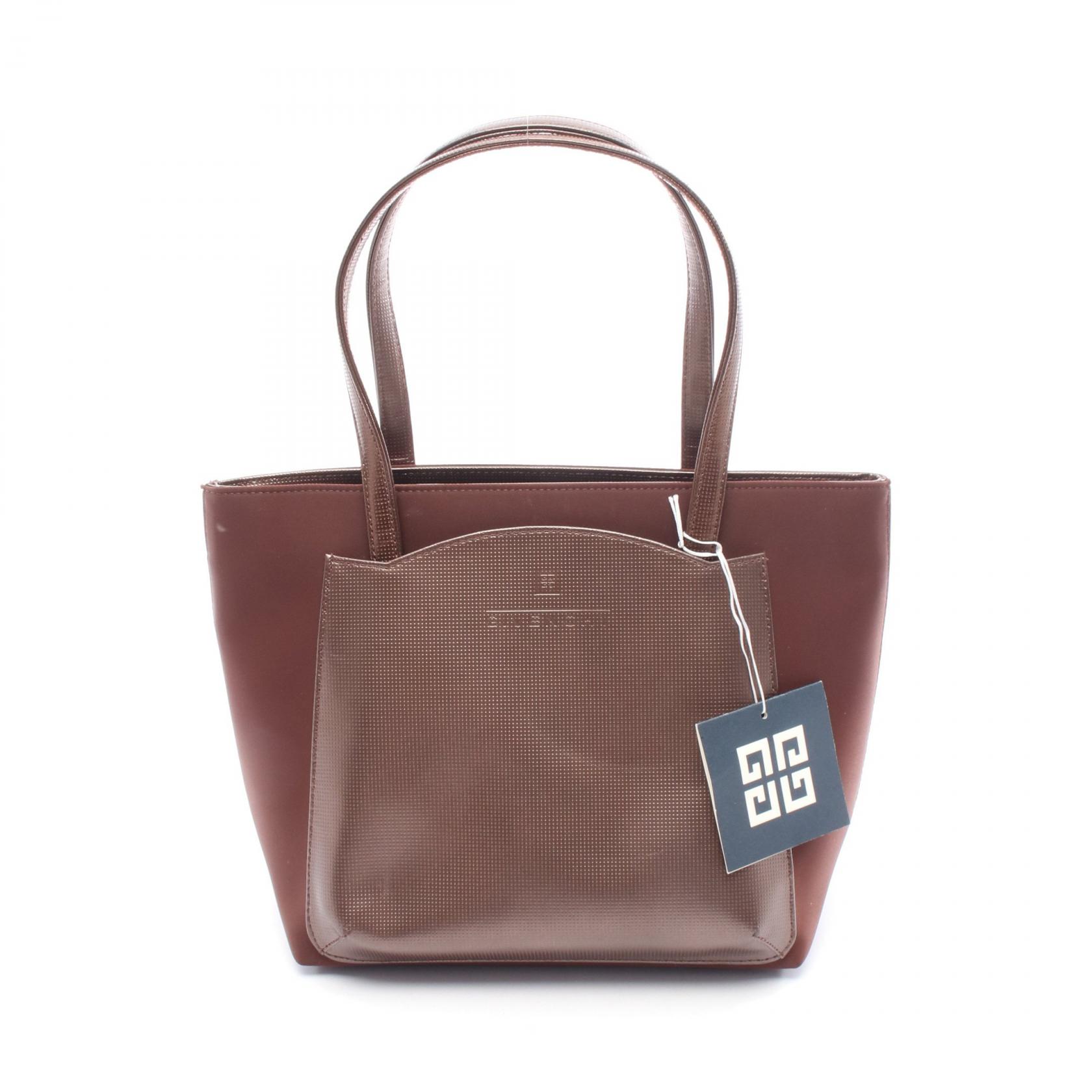 【20%OFFクーポン 7/26 9:59〆】ジバンシィ GIVENCHY ハンドバッグ バッグ ナイロン レザー レディース ブラウン系 【中古】|Brandoff銀座