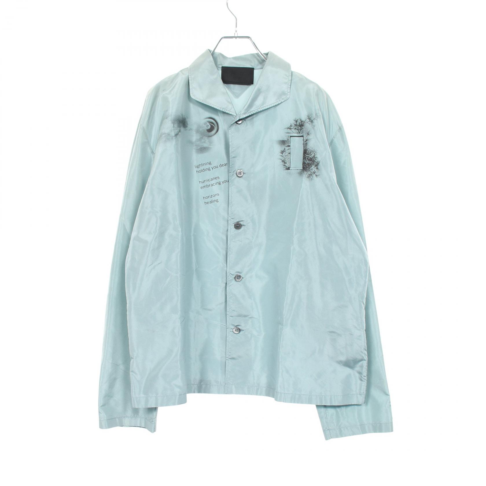 【5千円OFFクーポン対象】プラダ PRADA パジャマ 衣料品 トップス シルク メンズ ブルー系 SC627 【中古】