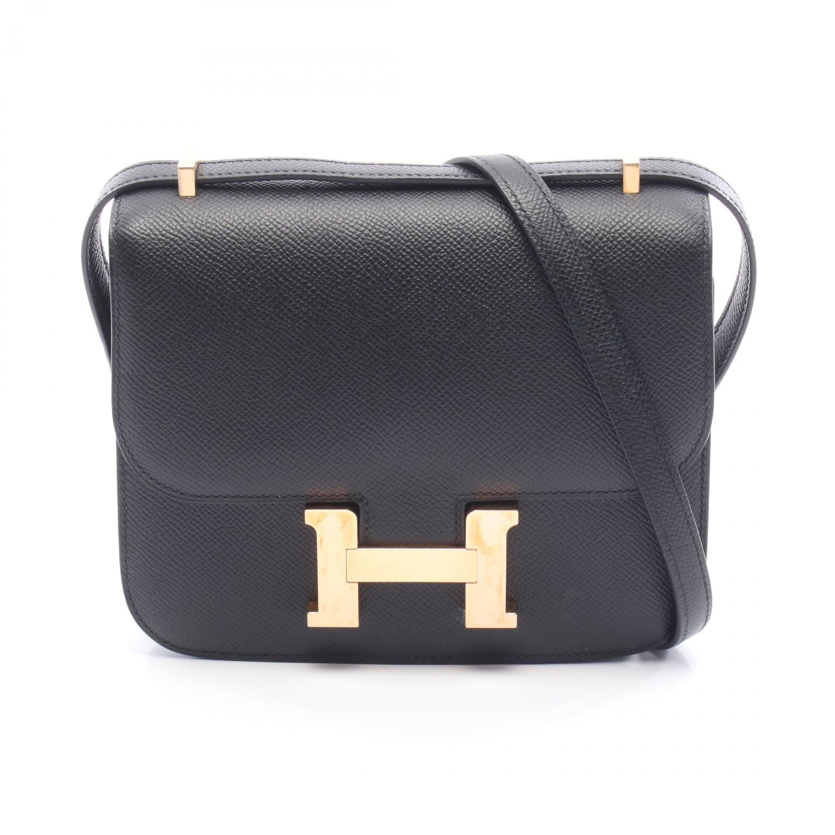 エルメス HERMES コンスタンス3 ミニ ショルダーバッグ バッグ レザー ヴォーエプソン ヴォーエプソン レディース ブラック系 056347CC 【中古】