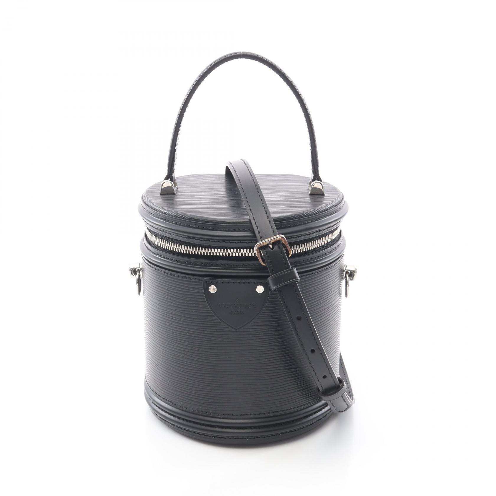 【P5倍×5%OFFクーポン】ルイ・ヴィトン LOUIS VUITTON カンヌ ハンドバッグ バッグ レザー エピ レディース ブラック系 M52226 【中古】 110,500円