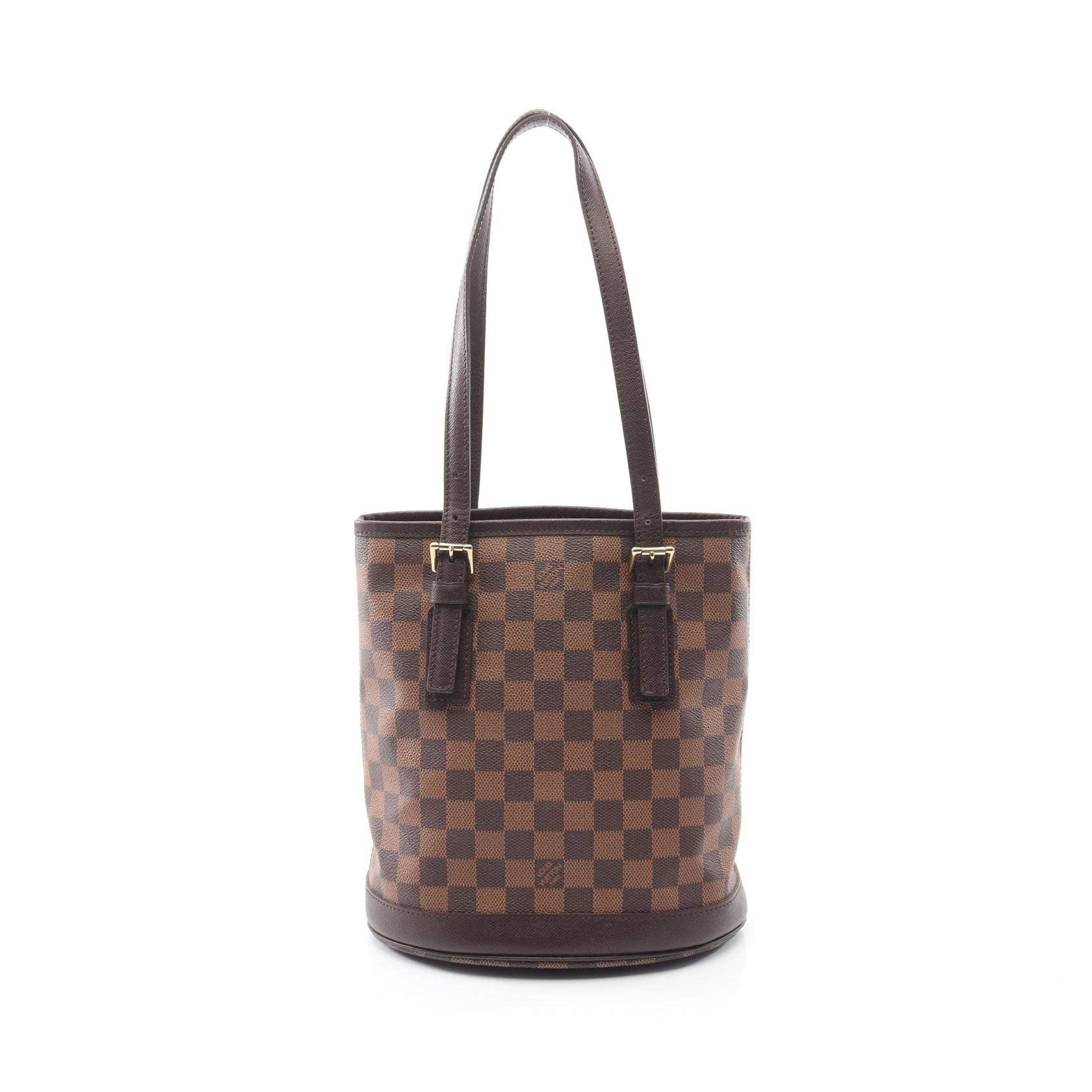 ルイ・ヴィトン LOUIS VUITTON マレ トートバッグ バッグ PVCコーティングキャンバス レザー ダミエ レディース ブラウン系 N42240 【中古】