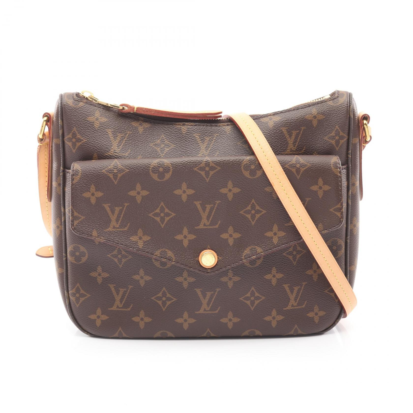 【2万円OFFクーポン対象】ルイ・ヴィトン LOUIS VUITTON マビヨン ショルダーバッグ バッグ PVCコーティングキャンバス レザー モノグラム レディース ブラウン系 M41679 【中古】 121,500円