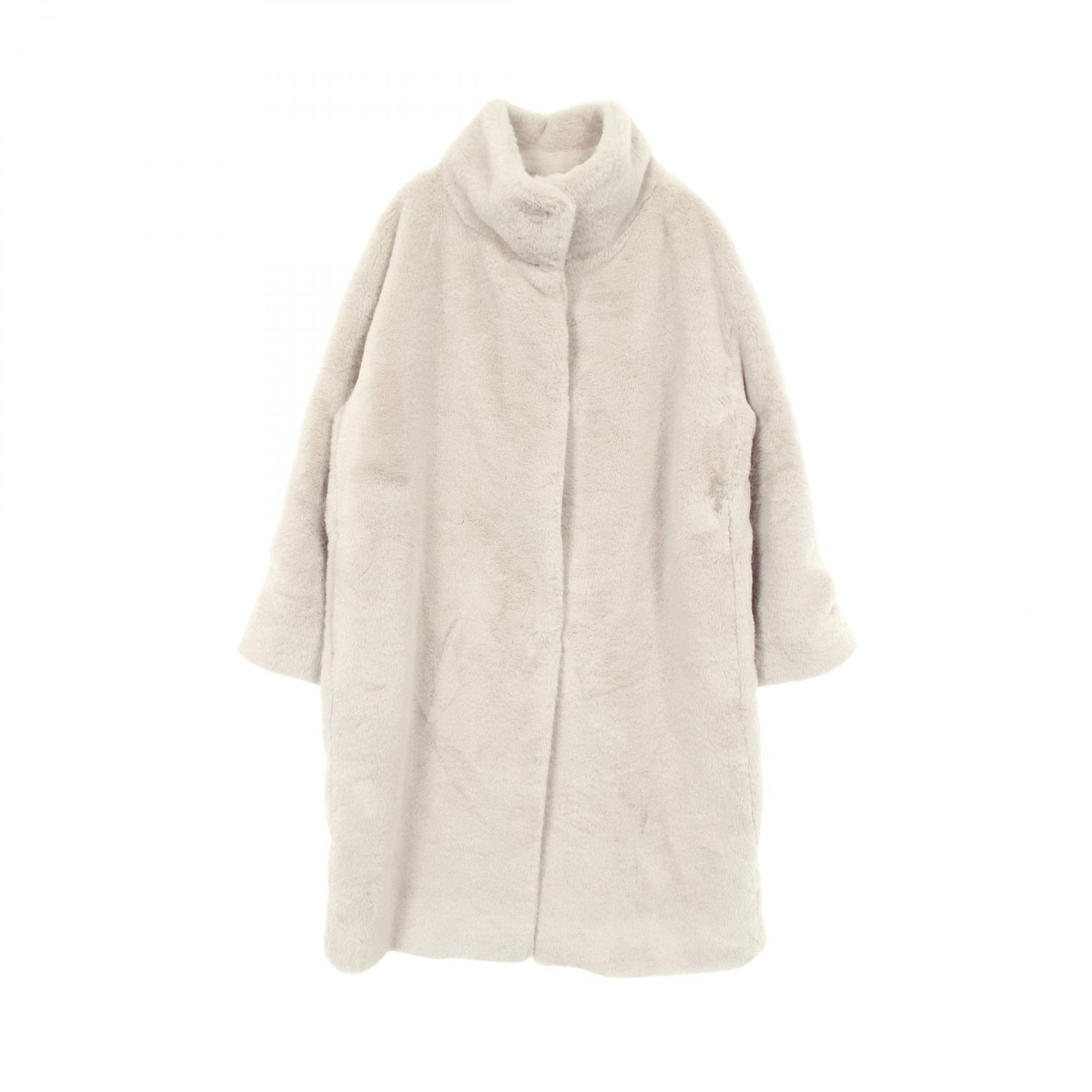 【5%OFFクーポン×ポイント5倍】ヘルノ Herno エコファー 衣料品 アウター ポリエステル レディース ベージュ系 【中古】