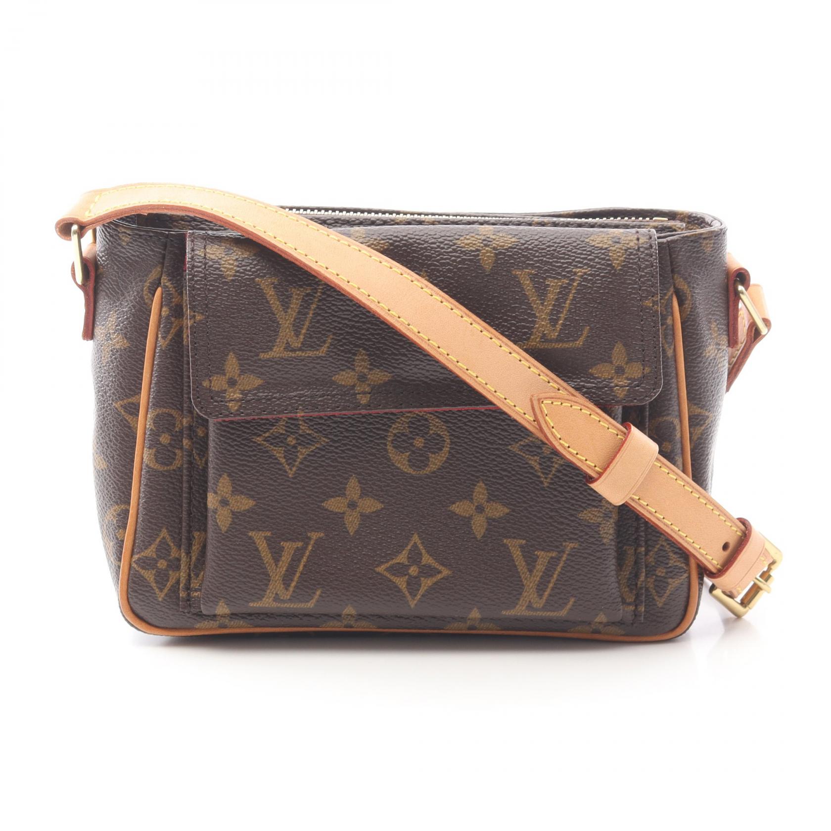 【2万円OFFクーポン対象】ルイ・ヴィトン LOUIS VUITTON ヴィバシテPM ショルダーバッグ バッグ PVCコーティングキャンバス レザー モノグラム レディース ブラウン系 M51165 【中古】