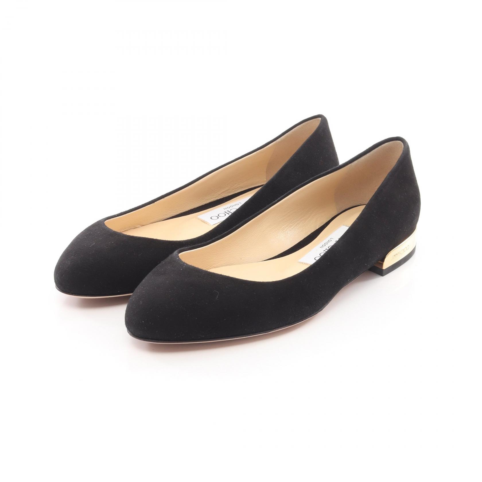 【P5倍×5%OFFクーポン】ジミーチュウ JIMMY CHOO 靴 スウェード レディース ブラック系 【中古】