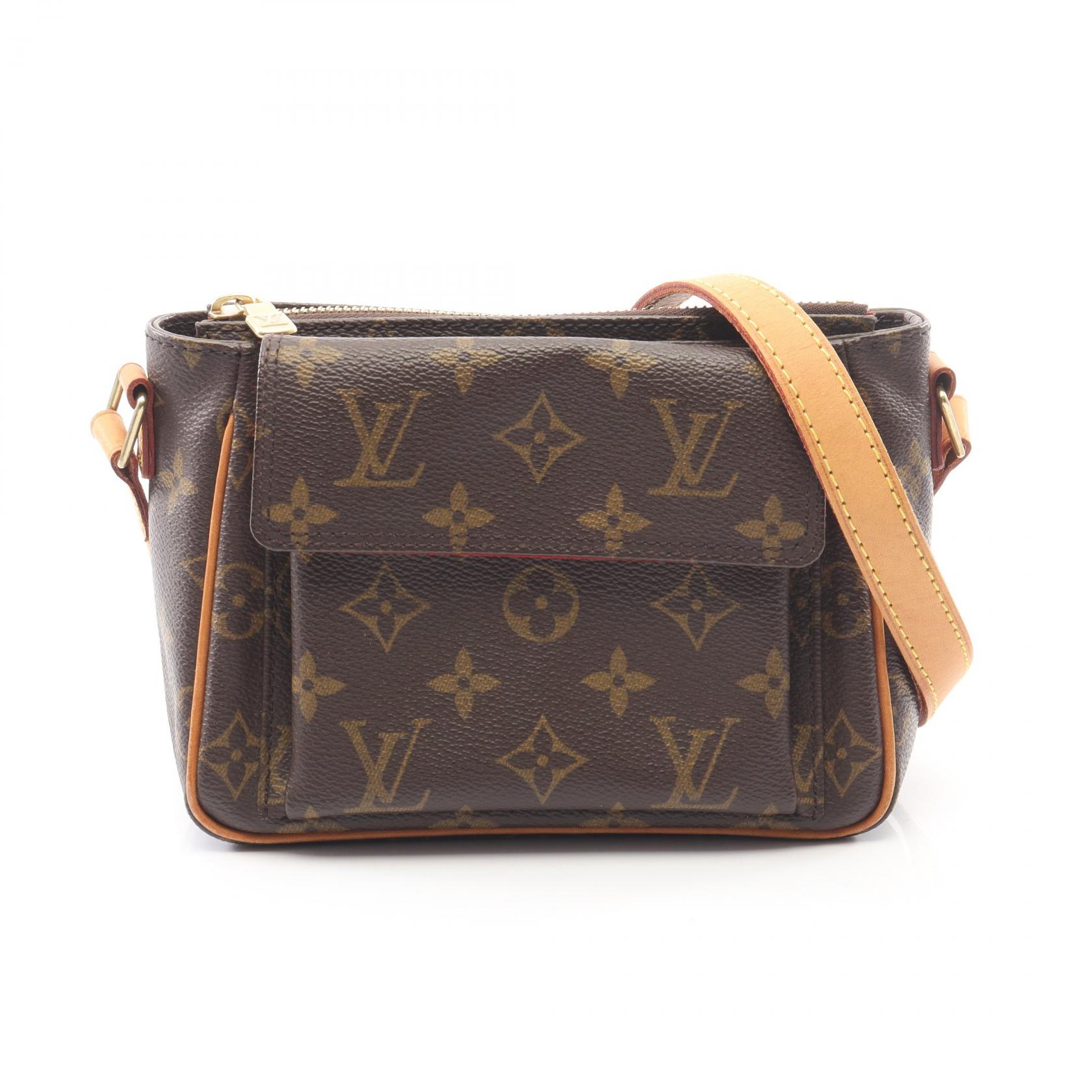 【P5倍×5%OFFクーポン】ルイ・ヴィトン LOUIS VUITTON ヴィバシテPM ショルダーバッグ バッグ PVCコーティングキャンバス レザー モノグラム レディース ブラウン系 M51165 【中古】