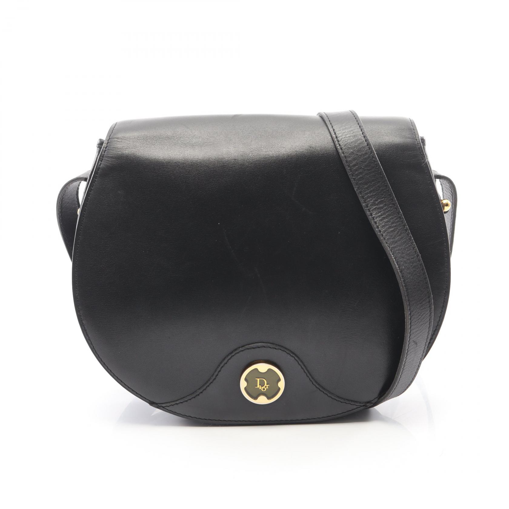 【15%OFFクーポン 7/26 9:59〆】ディオール Dior ショルダーバッグ バッグ レザー レディース ブラック系 【中古】|Brandoff銀座