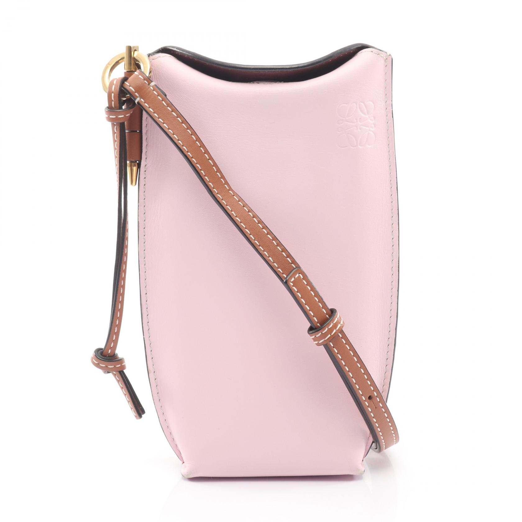 【15%OFFクーポン 7/26 9:59〆】ロエベ LOEWE GATE POCKET ゲートポケット ショルダーバッグ バッグ レザー レディース ピンク系 / レッド系 109.30BZ42 【中古】|Brandoff銀座