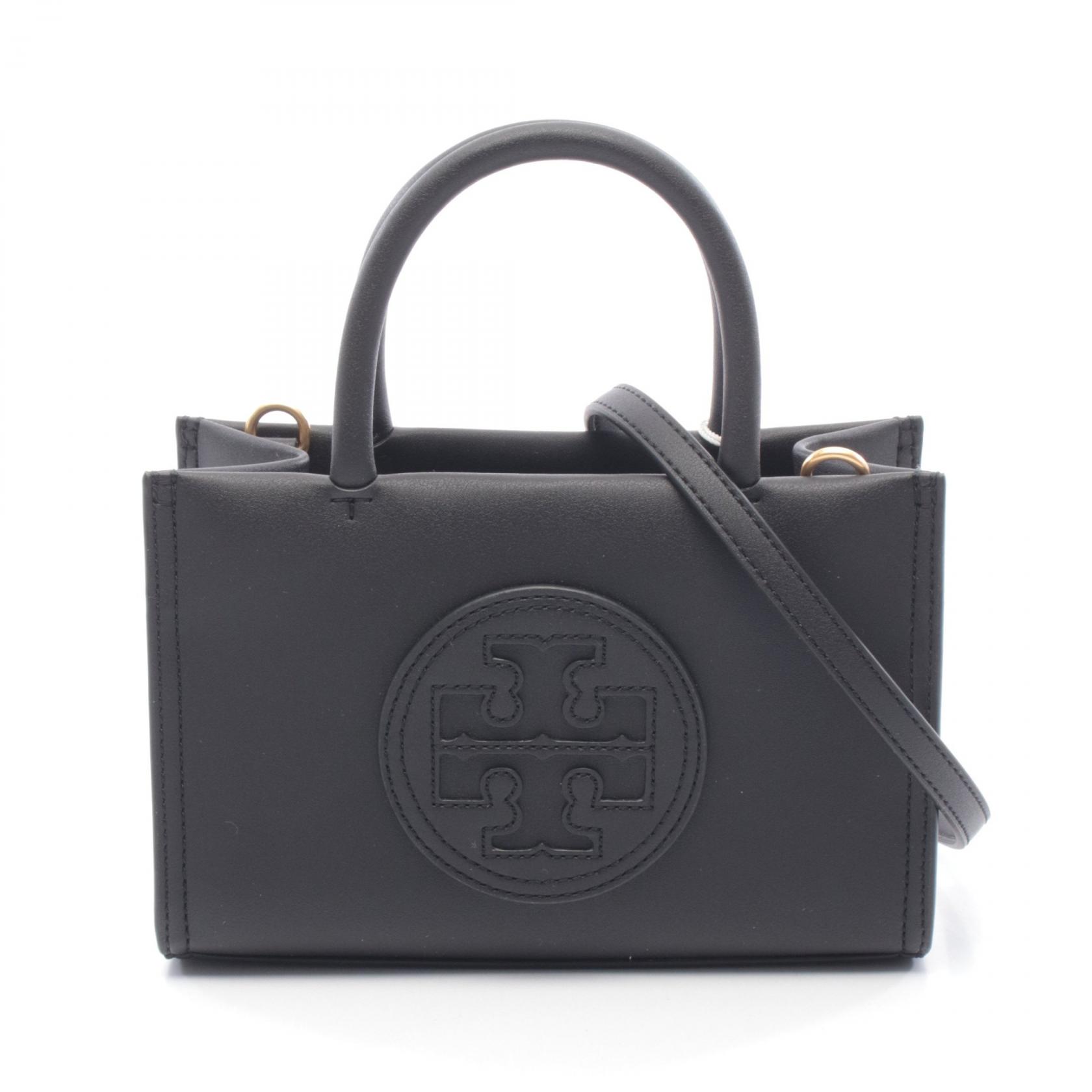 トリーバーチ Tory Burch ロゴ ミニバッグ ハンドバッグ バッグ レザー レディース ブラック系 145613001 【新品】