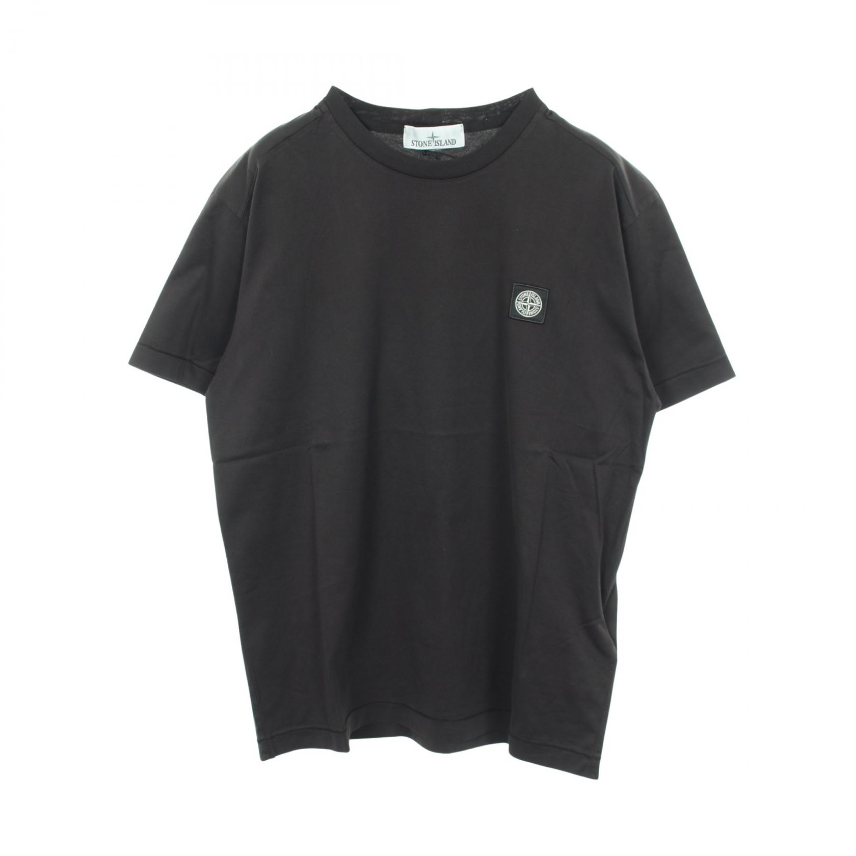 【5%OFFクーポン×ポイント5倍】ストーンアイランド STONE ISLAND 半袖Tシャツ 衣料品 トップス コットン メンズ ブラック系 L1S152100027S0013V0 【新品】